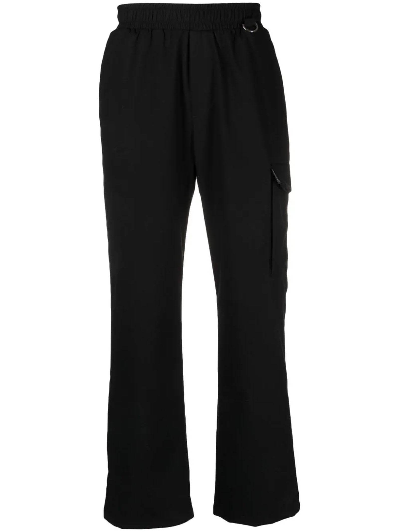 Shop Family First Milano Black Wool Blend Trousers