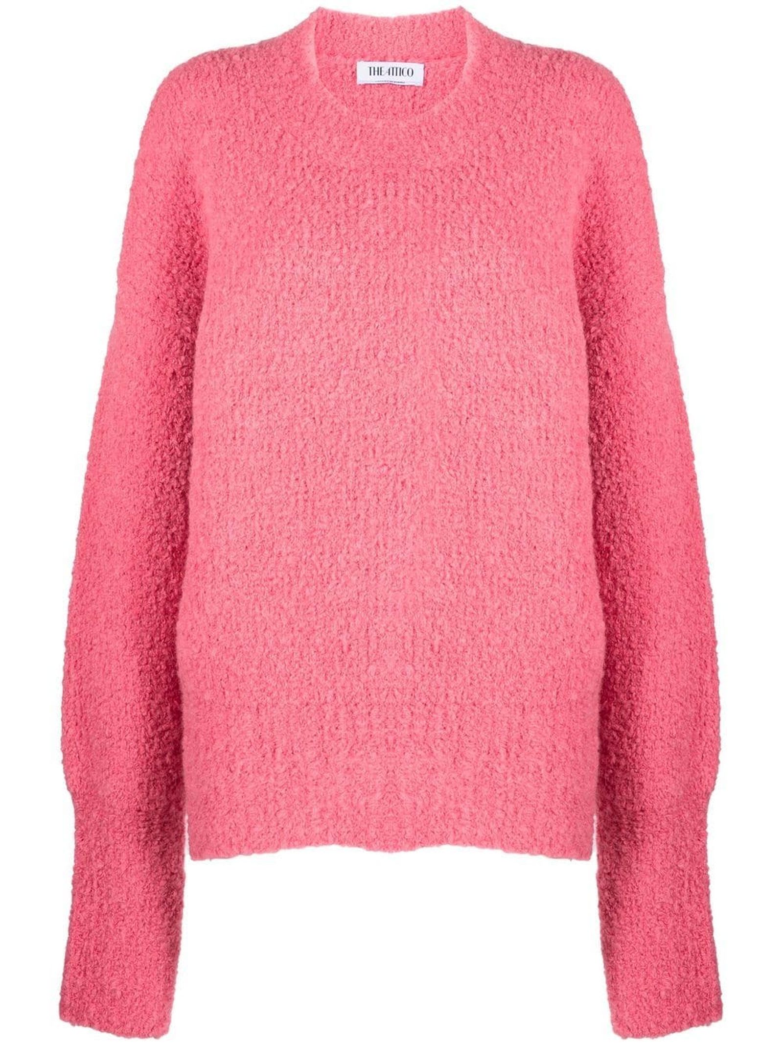 The Attico Pink Alpaca Blend Sweater