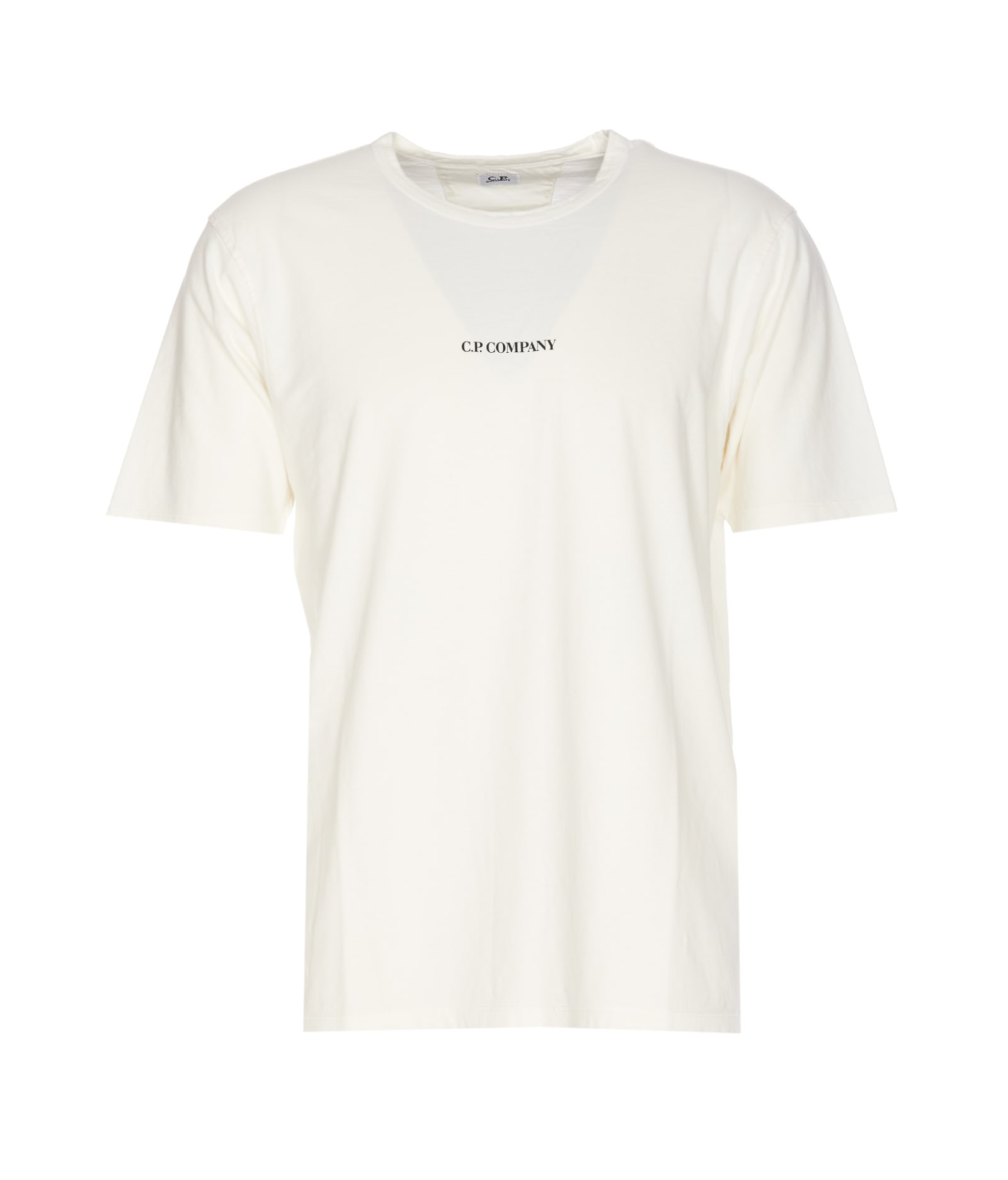 Shop C.p. Company Logo T-shirt T-shirt In Gauze White