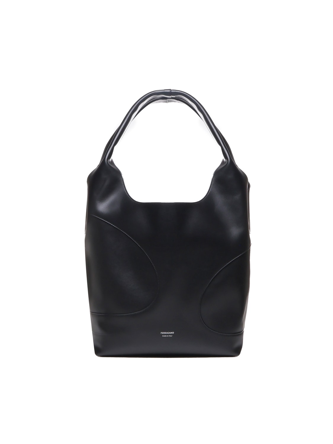 Shop Ferragamo Tote Bag With Cut-out In Black