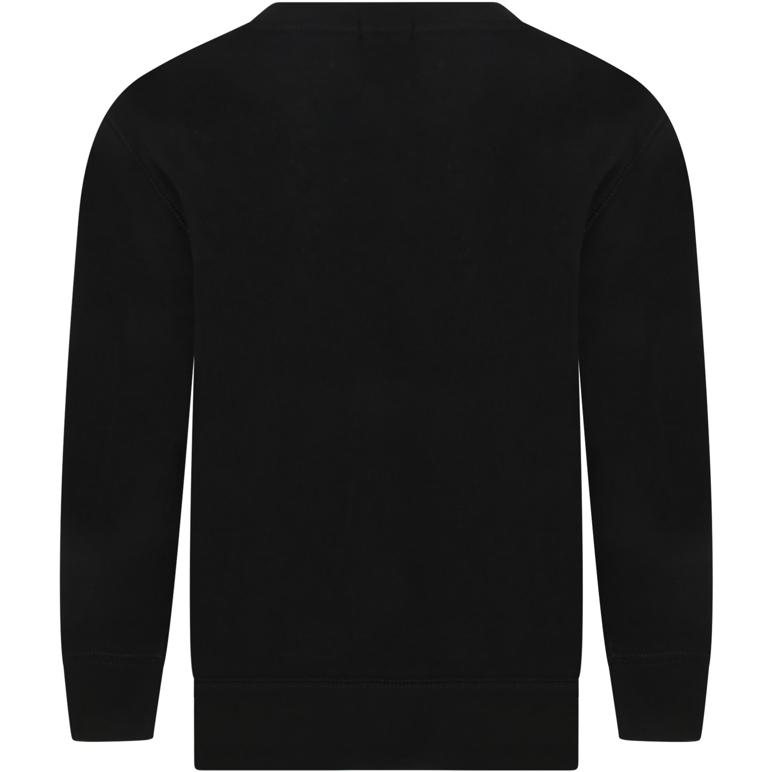 Shop Ralph Lauren Black Sweatshirt For Boy With Pony Logo