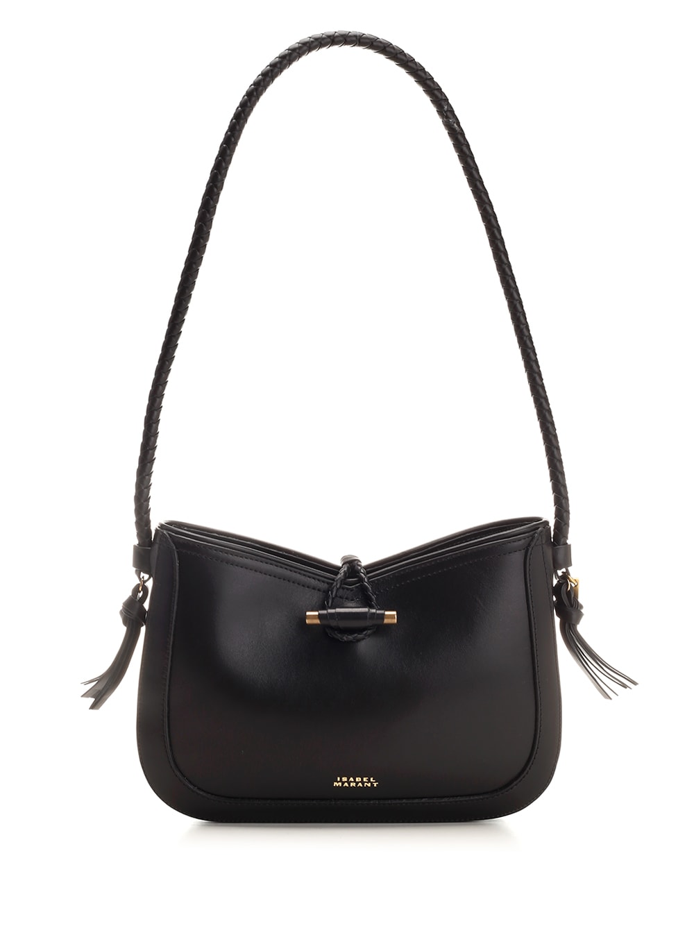 Shop Isabel Marant Black Vigo Shoulder Bag In Nero