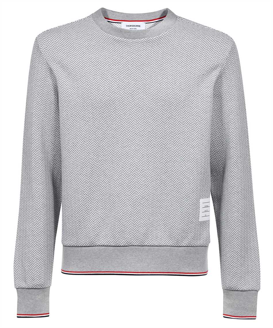 THOM BROWNE COTTON CREW-NECK SWEATSHIRT 