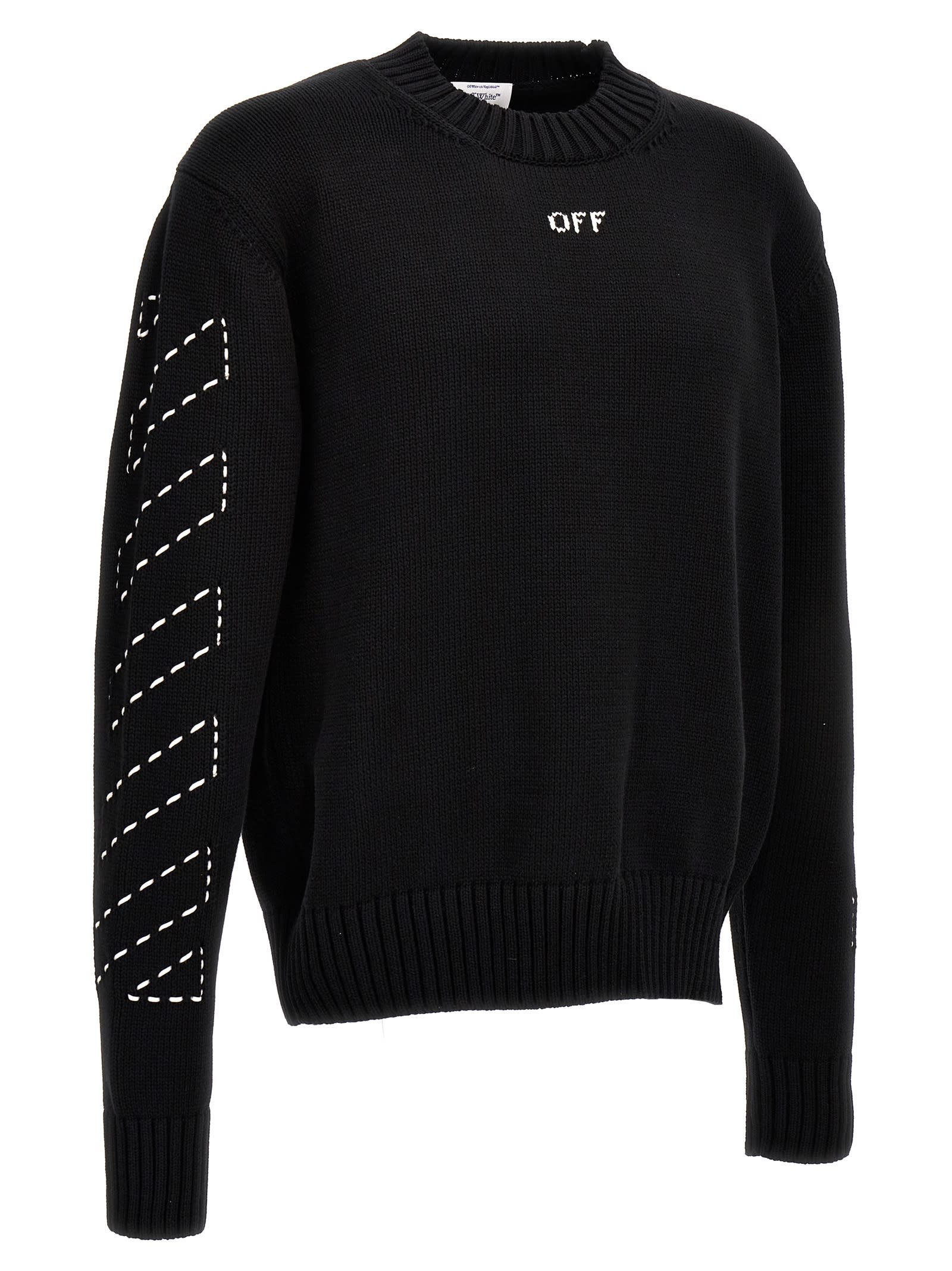 Off-White c/o Virgil Abloh - Men's Monogram Motif Sweater Crew Neck