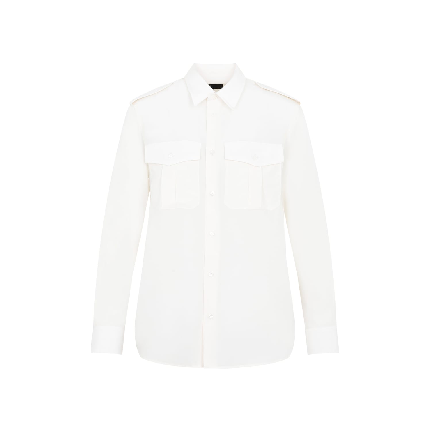 Shop Nili Lotan Jeanette Silk Shirt In Ivy Ivory