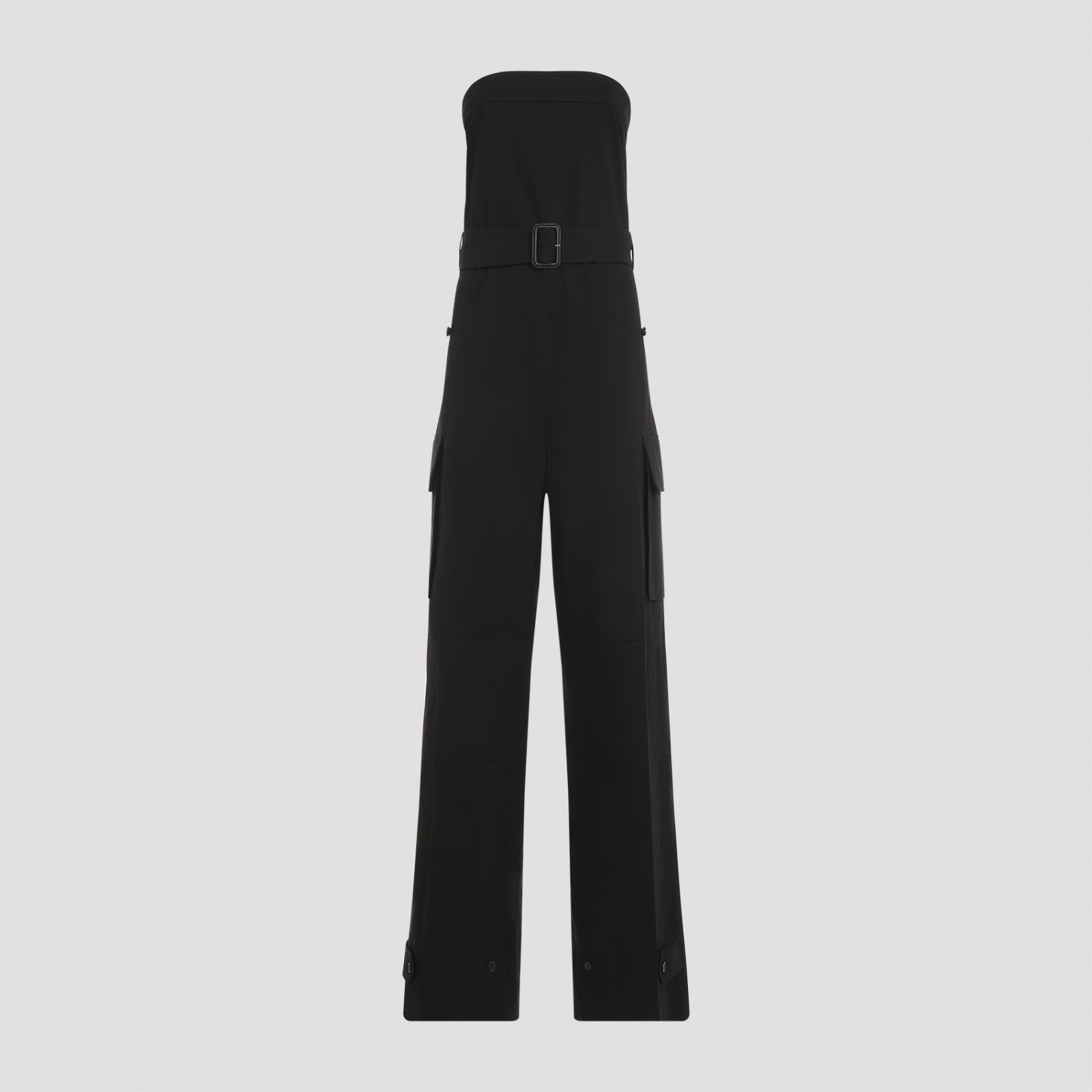 Shop Saint Laurent Jumpsuit In Noir