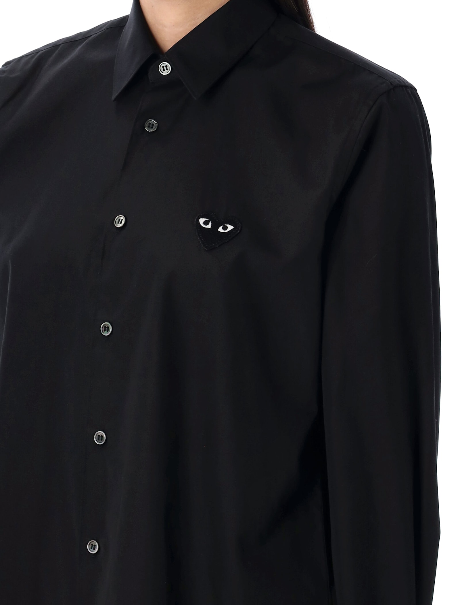 Comme Des Garçons Play Black Heart Shirt In Black