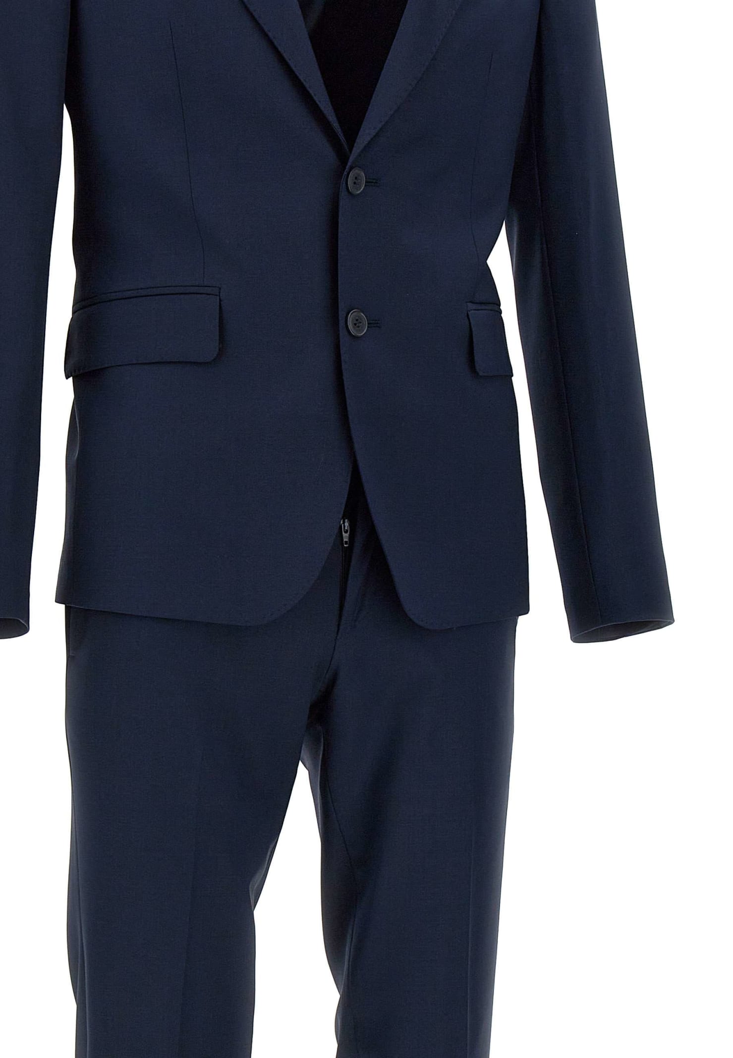 Shop Brian Dales Two-piece Suit In Blue