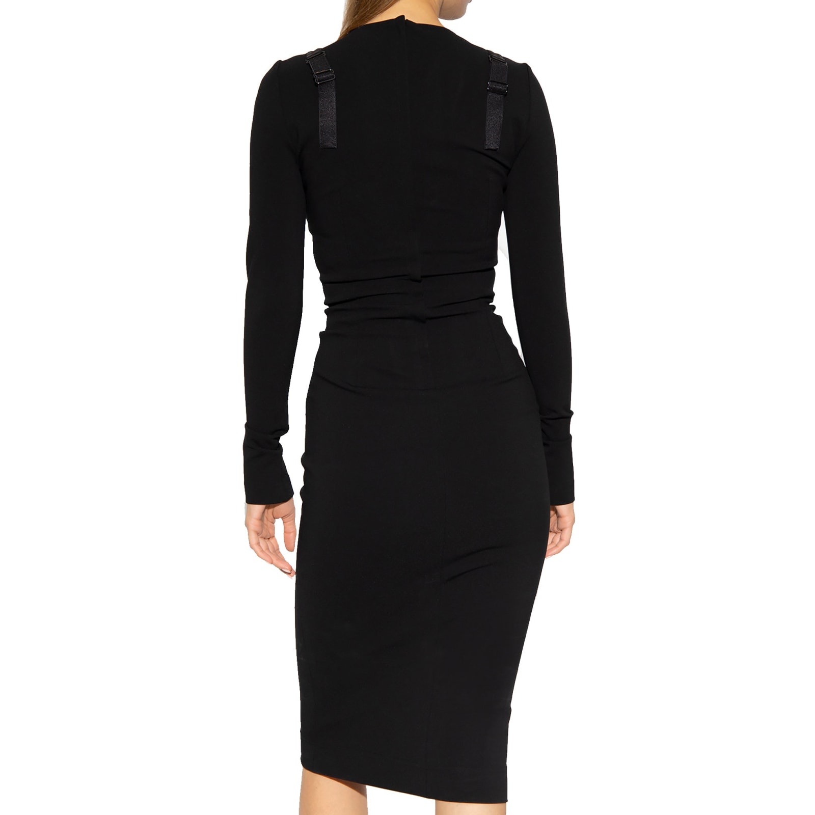 Shop Dolce & Gabbana Sheath Dress In Black