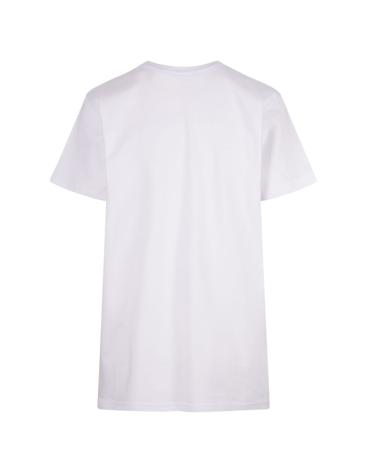 Shop Alessandro Enriquez White T-shirt With Red Amore Print