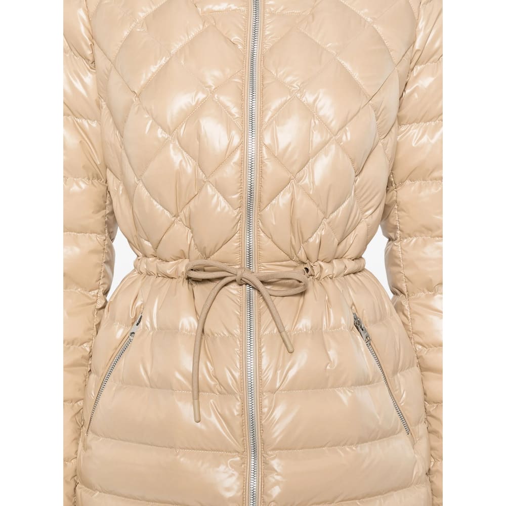 Mackage Light Camel Nylon Down Jacket In Neutral
