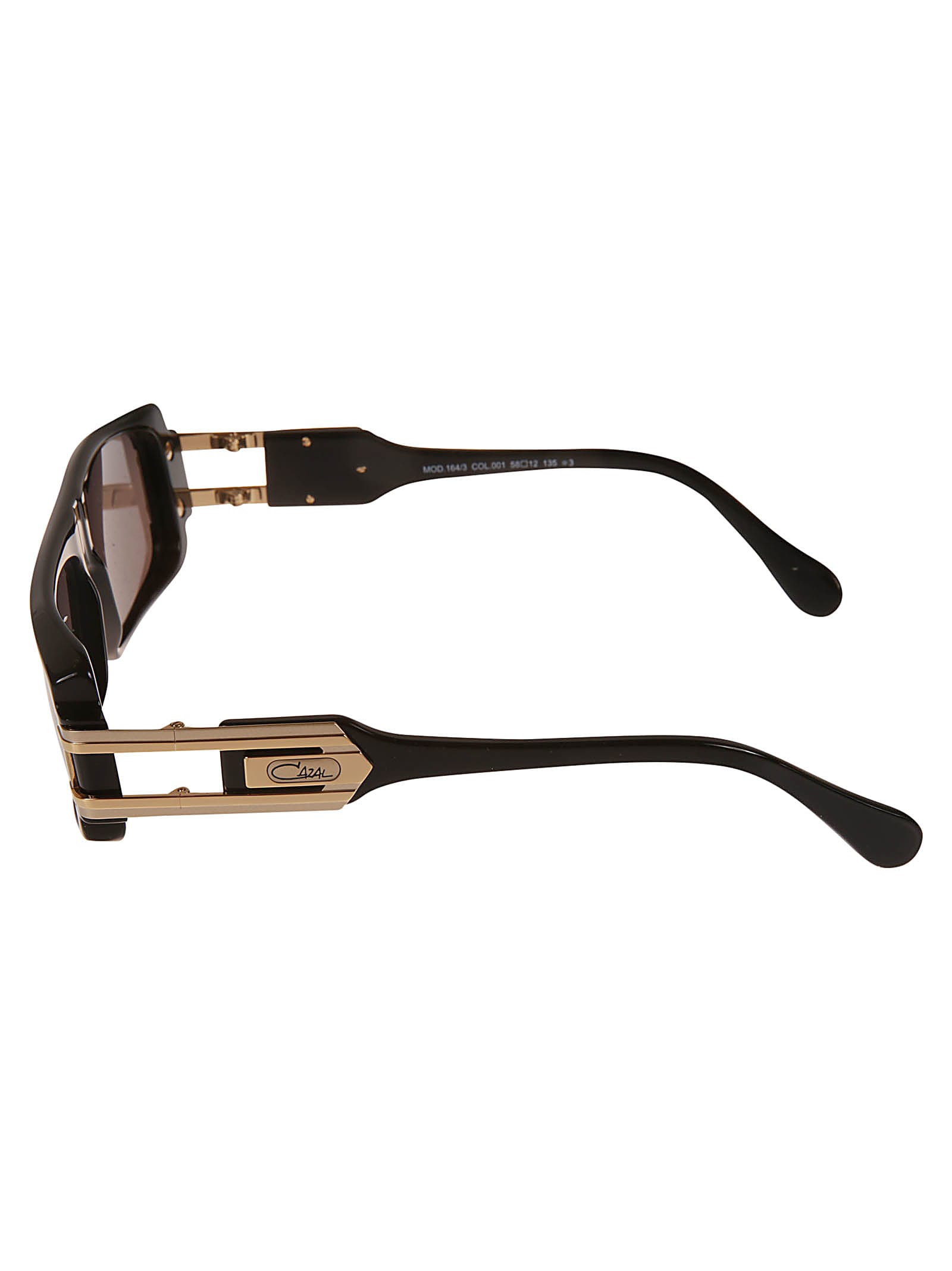 Shop Cazal Logo Lens Detail Square Glasses In Black