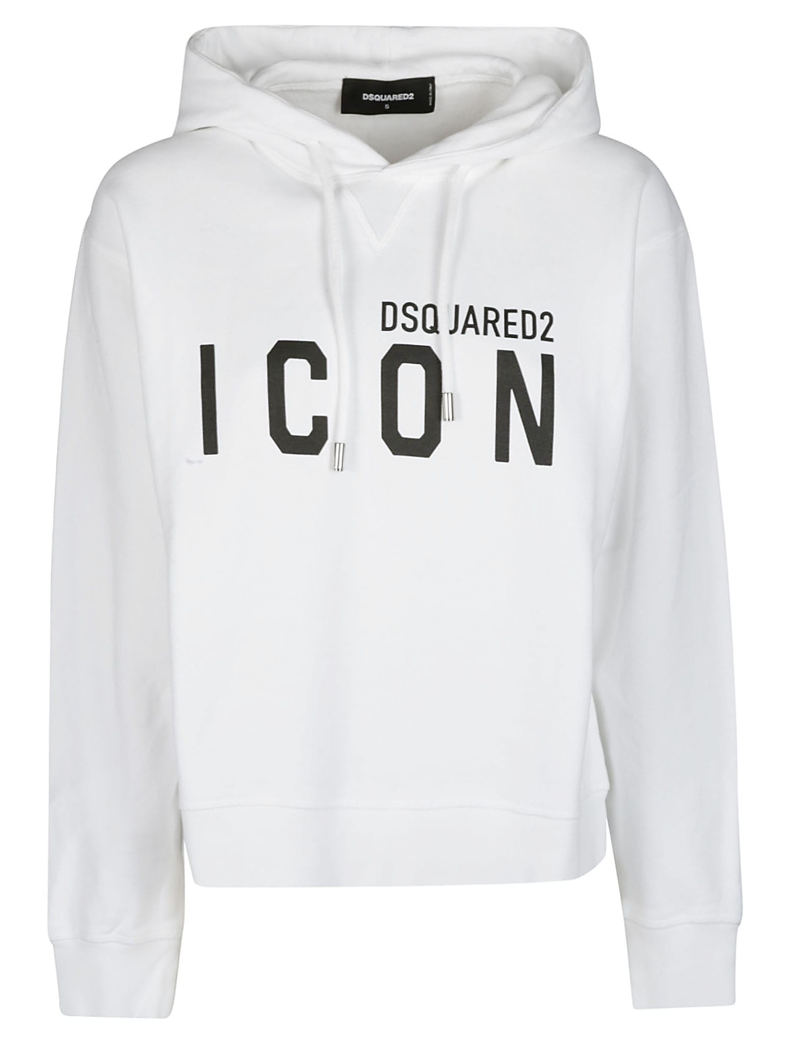 DSQUARED2 WHITE COTTON SWEATSHIRT,11238584