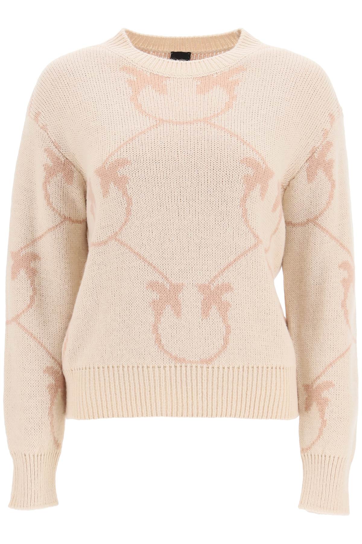 Pinko Love Birds Alpaca And Wool Blend Sweater