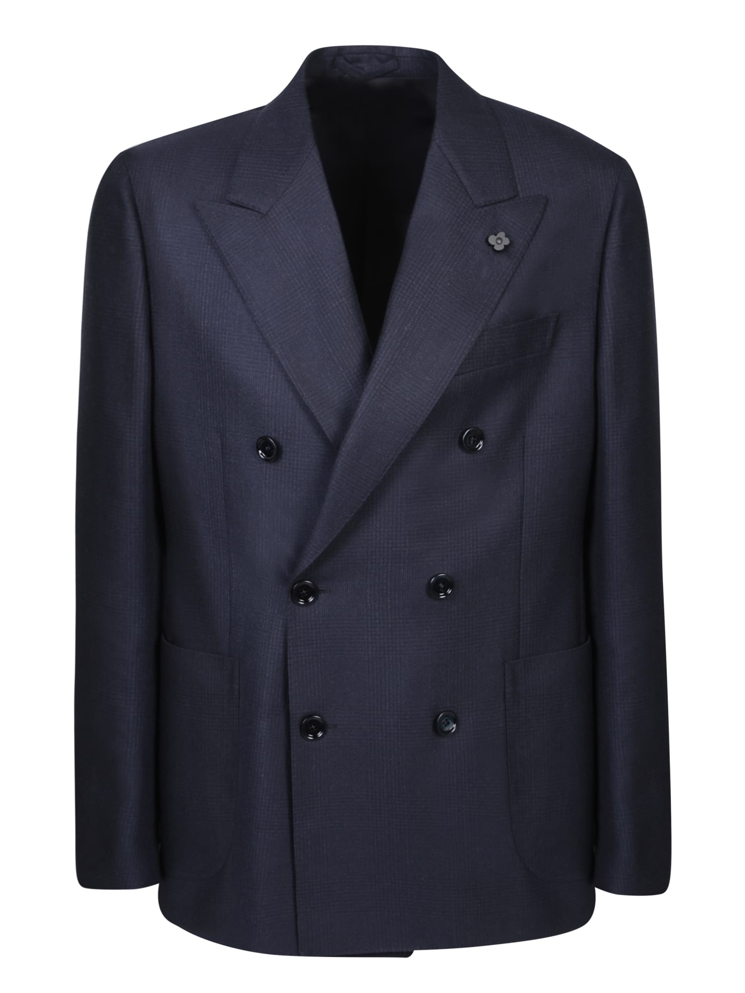 Shop Lardini Special Line Blue/black Suit