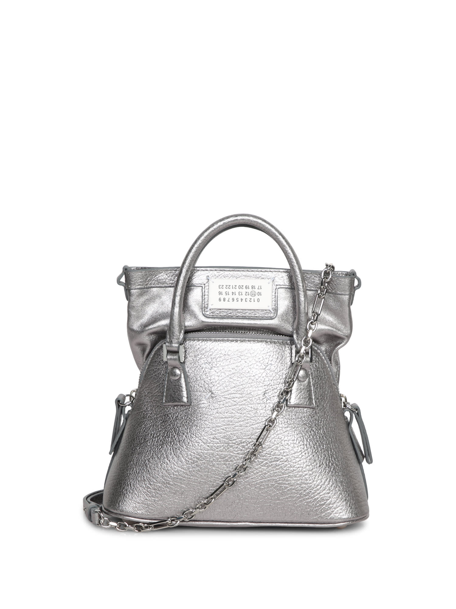 Shop Maison Margiela 5ac Classique Micro Handbag In Metallic