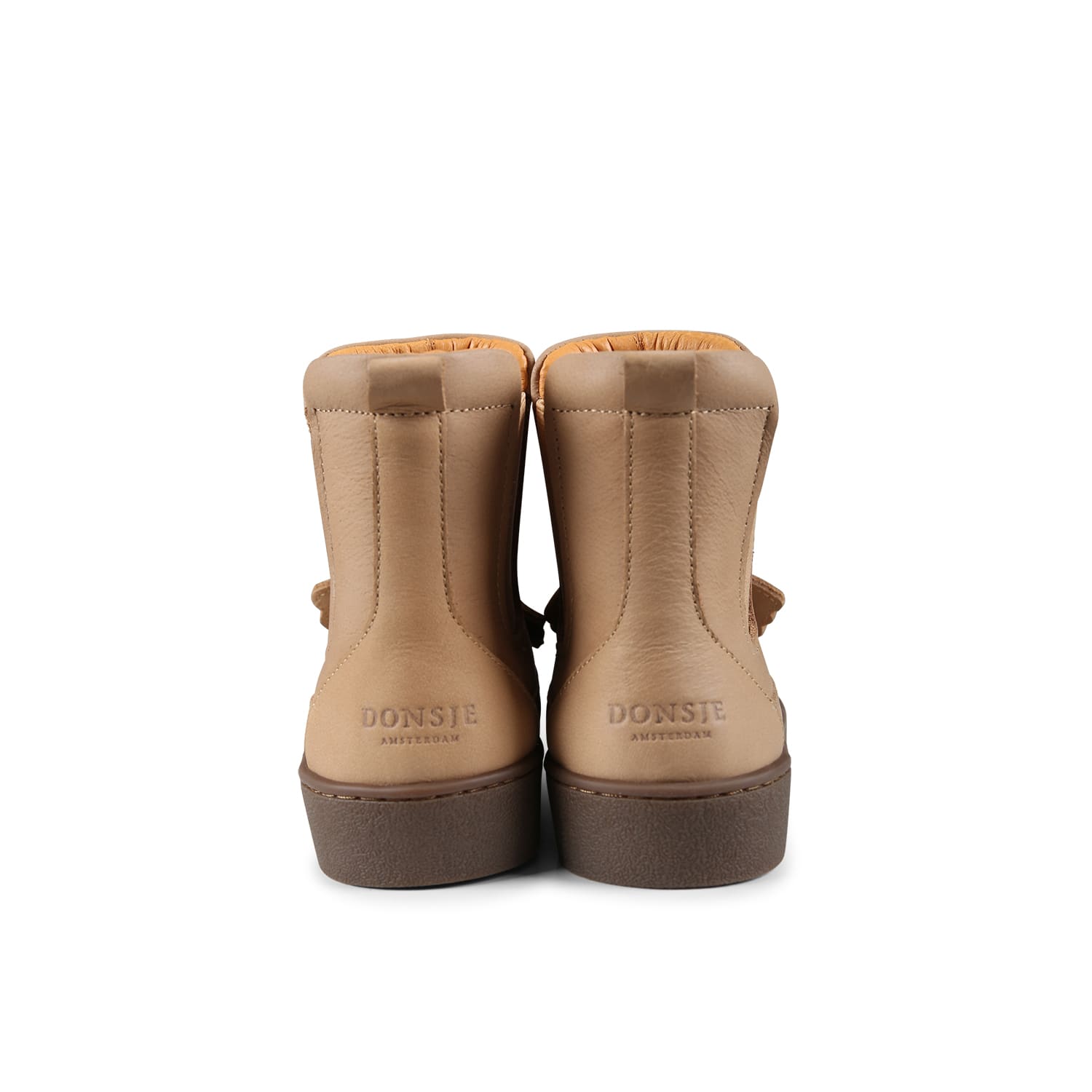 Donsje Brown Ankle Boots For Kids With Koala In Brown