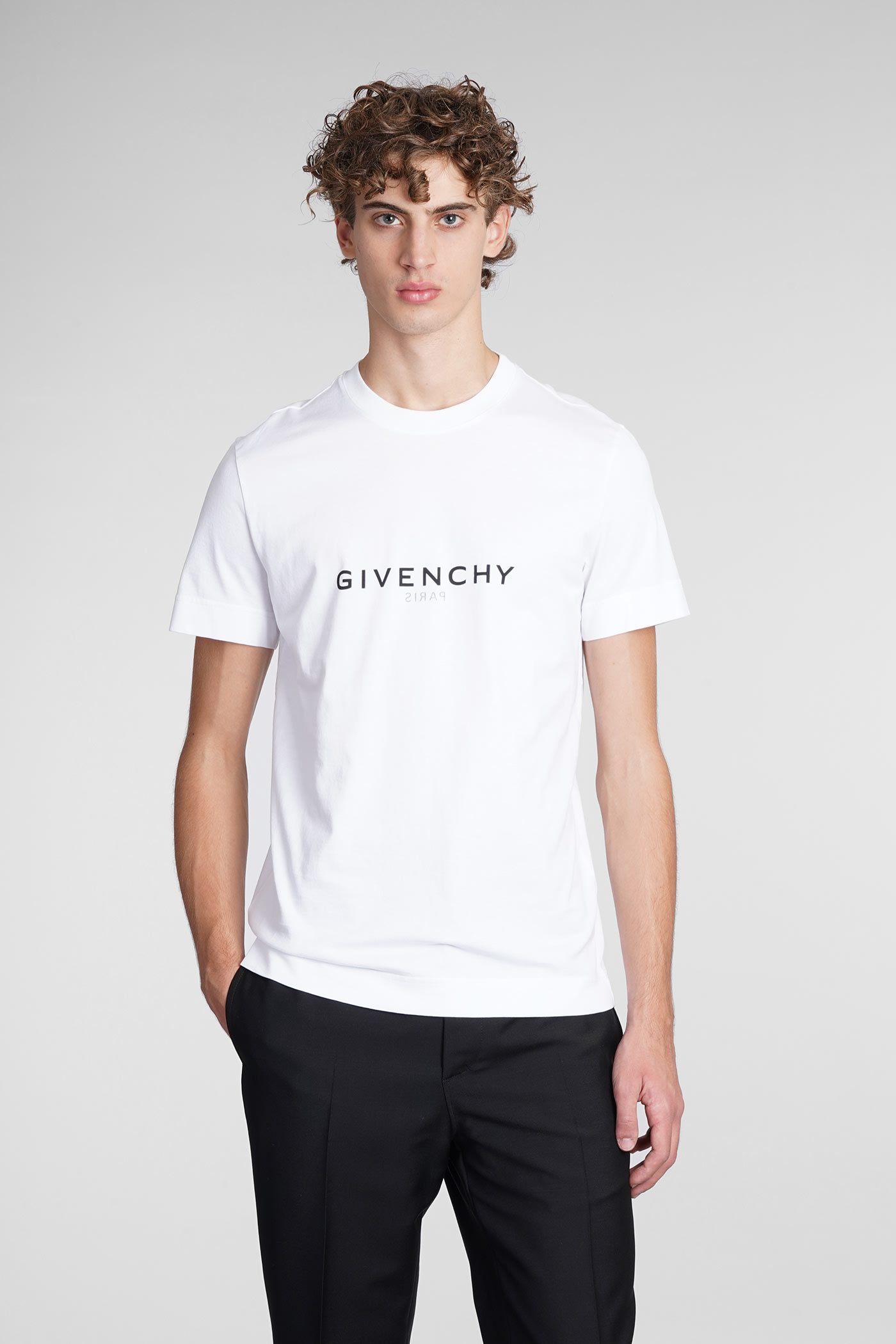 GIVENCHY T-SHIRT IN WHITE COTTON