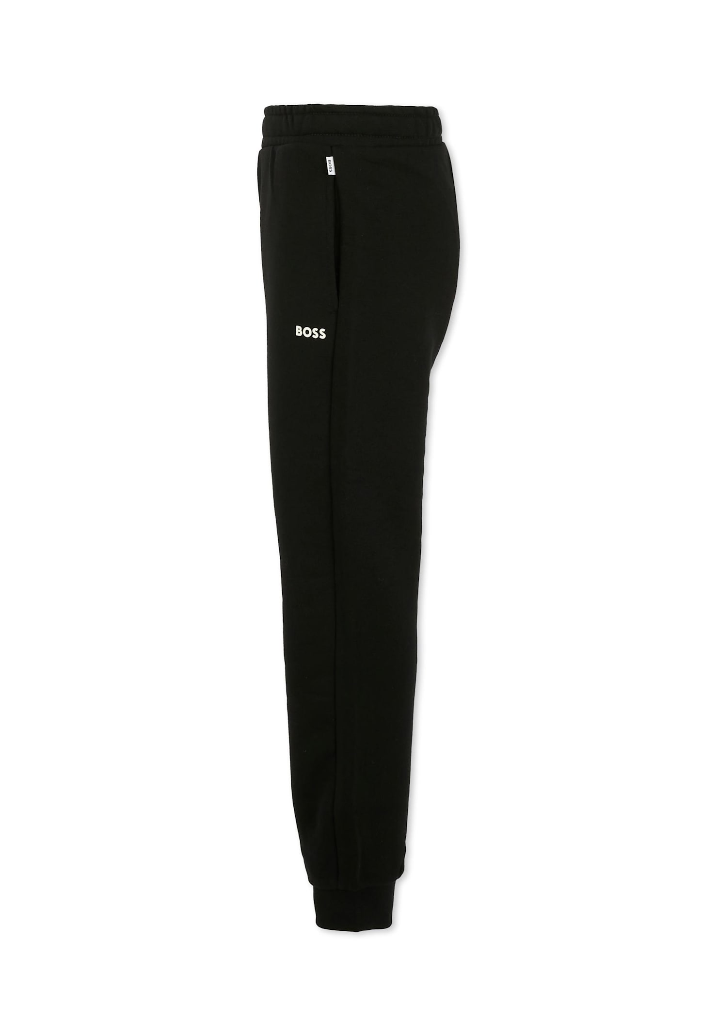 Hugo Boss Black Trousers For Boy With Logo In Black