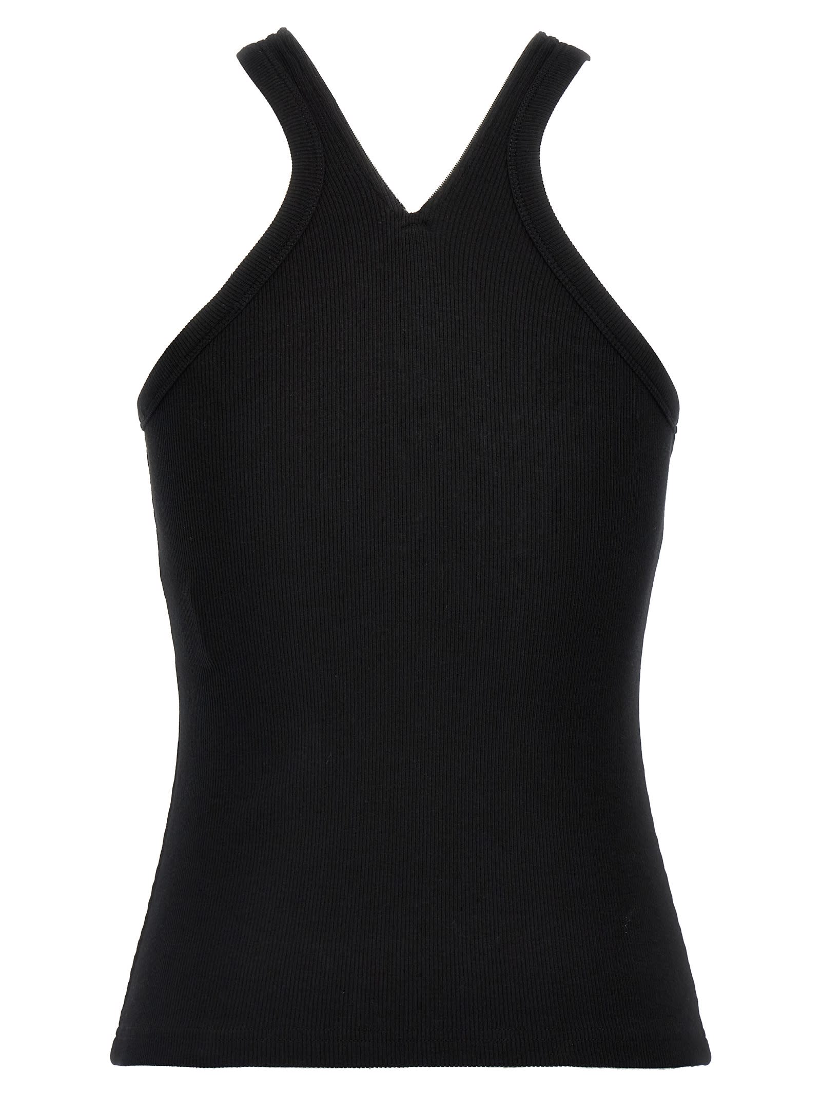 Shop Courrèges Criss Cross 90s Tank Top In Black