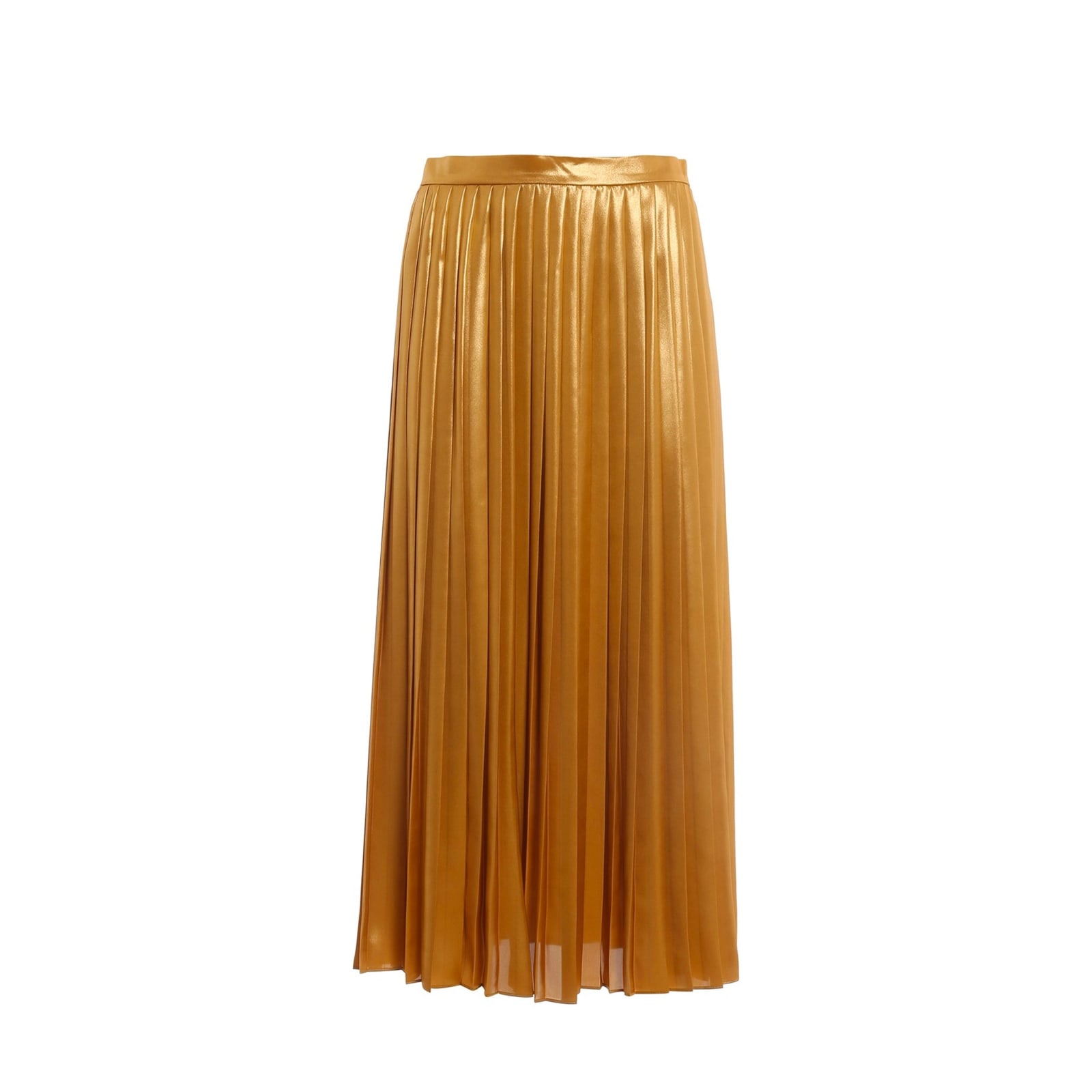 Shop Max Mara Studio Fragola Skirt In Gold