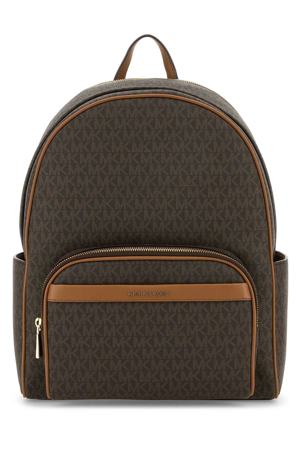 Shop Michael Kors Printed Canvas Large Bex Backpack In Brnacorn