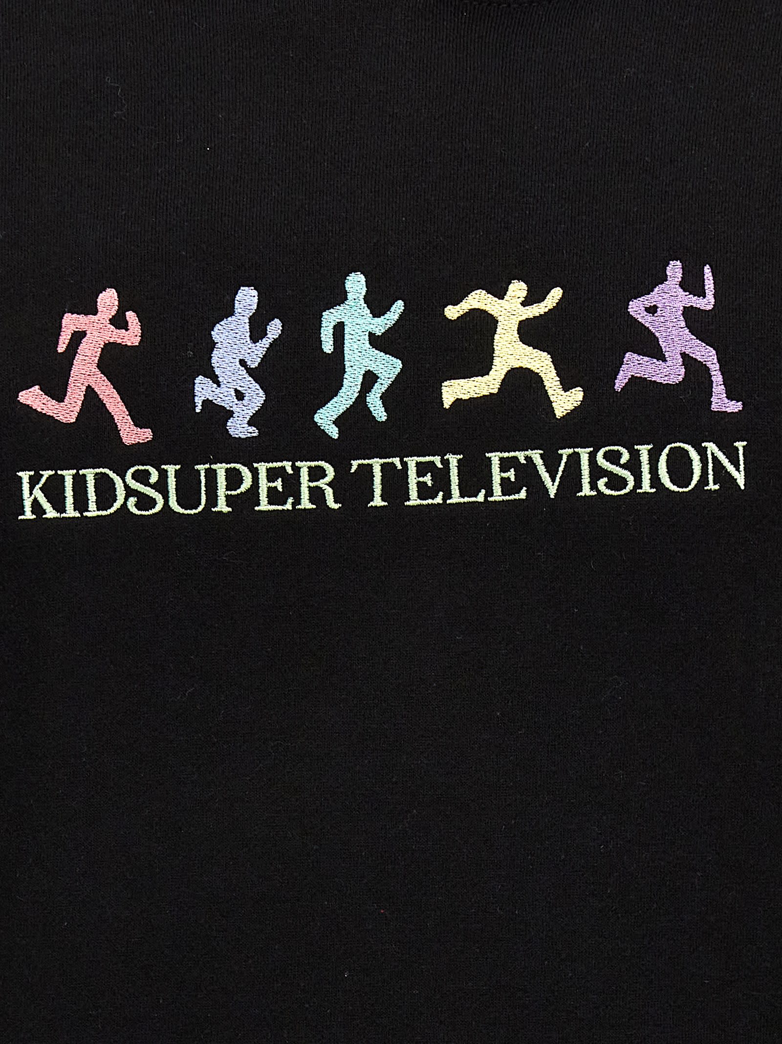 Shop Vision Of Super Kidsuper Television Hoodie In Black