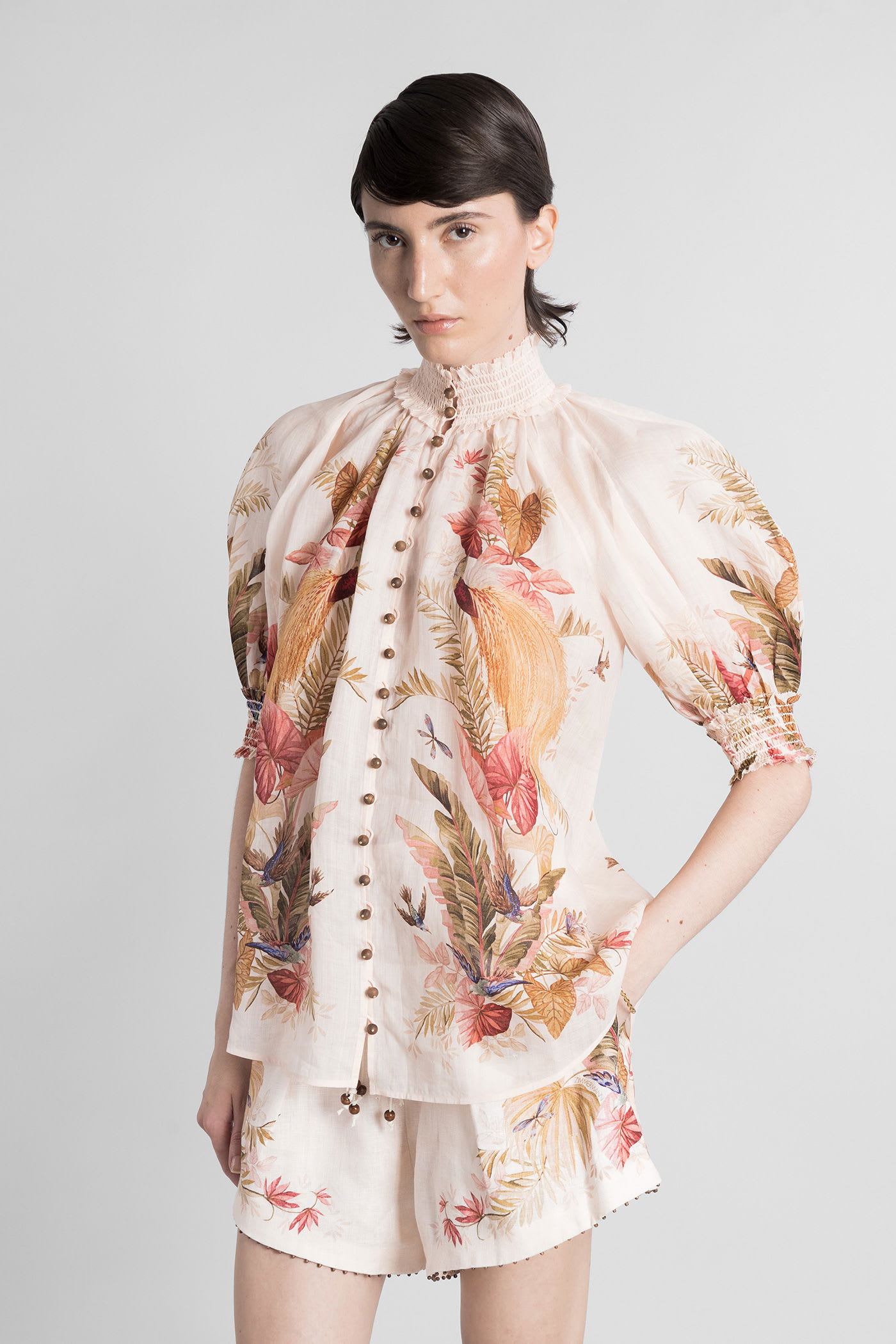 Zimmermann Ascension Billow Blouse In Multi