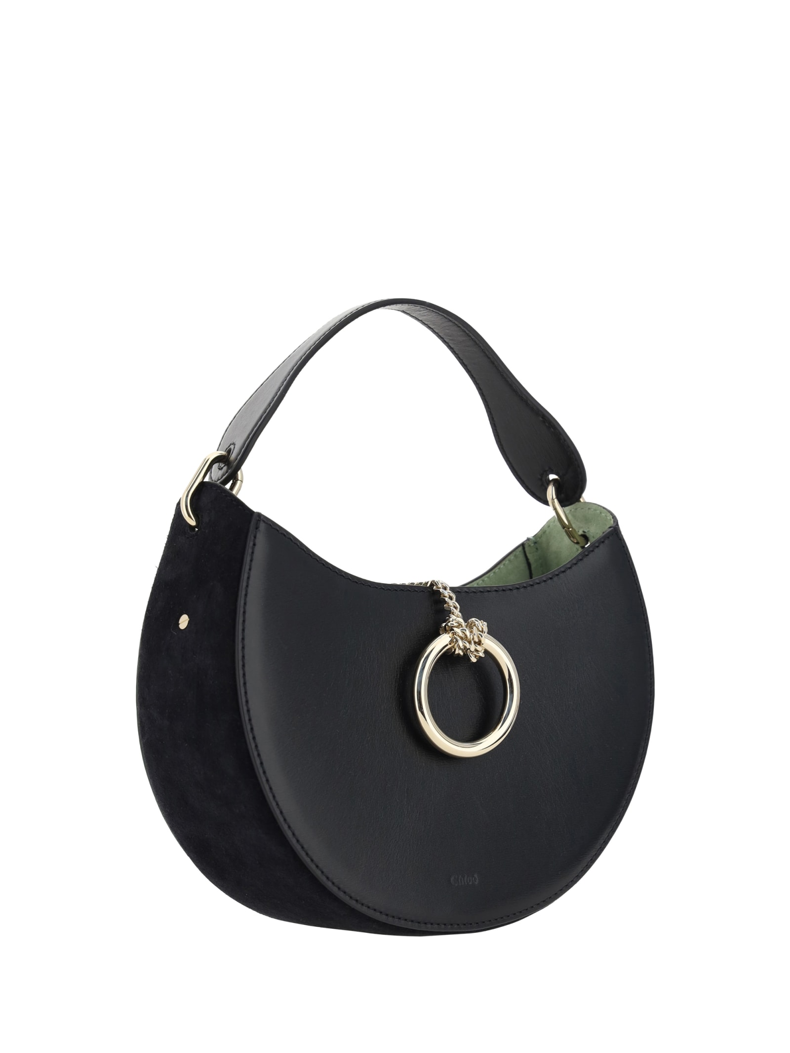 Shop Chloé Arlene Handbag In Black