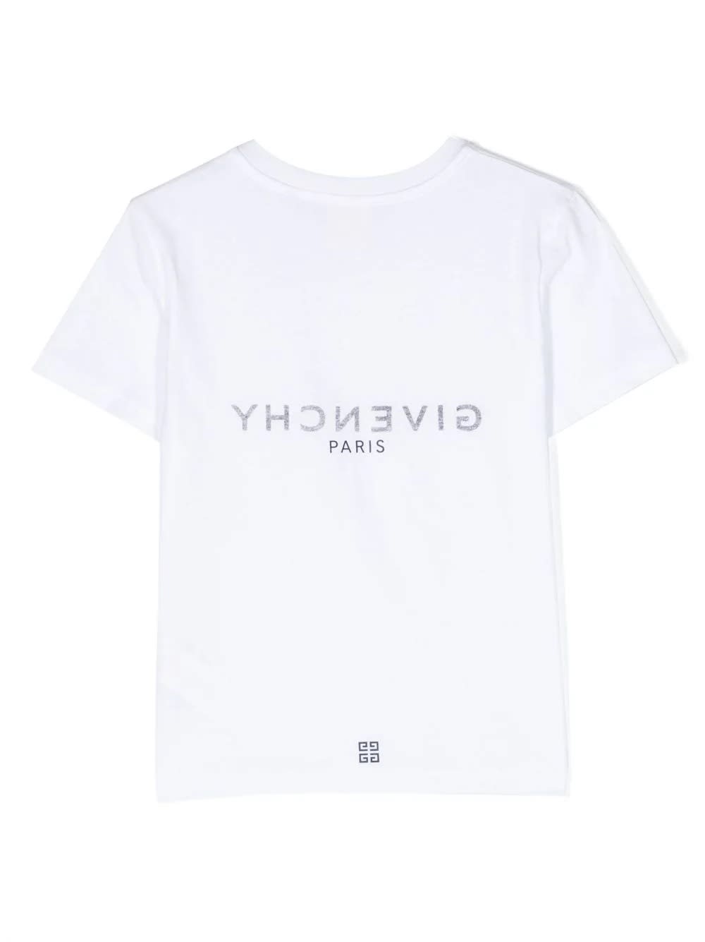 Givenchy Kids' White T-shirt With Front And Back Logo In Bianco | ModeSens