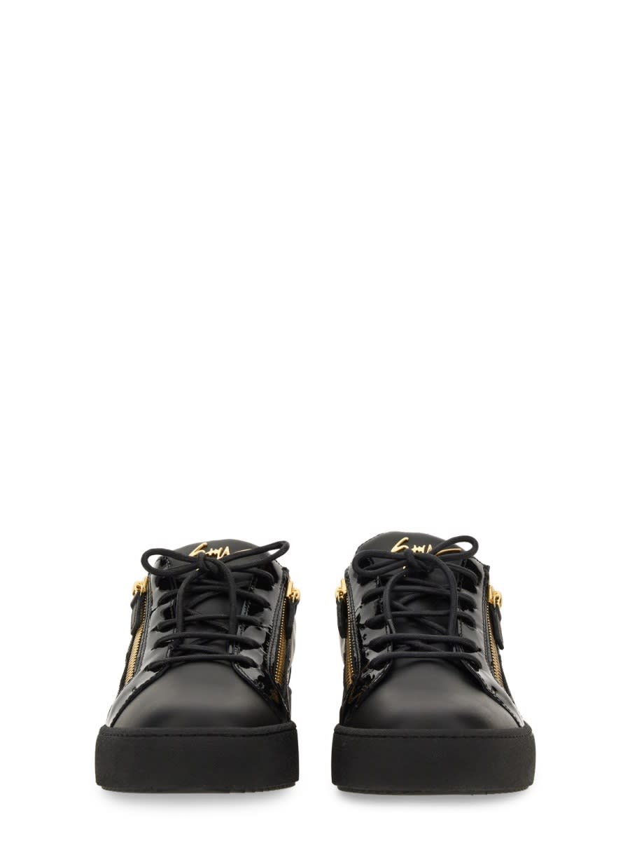 Shop Giuseppe Zanotti Frankie Sneakers In Black