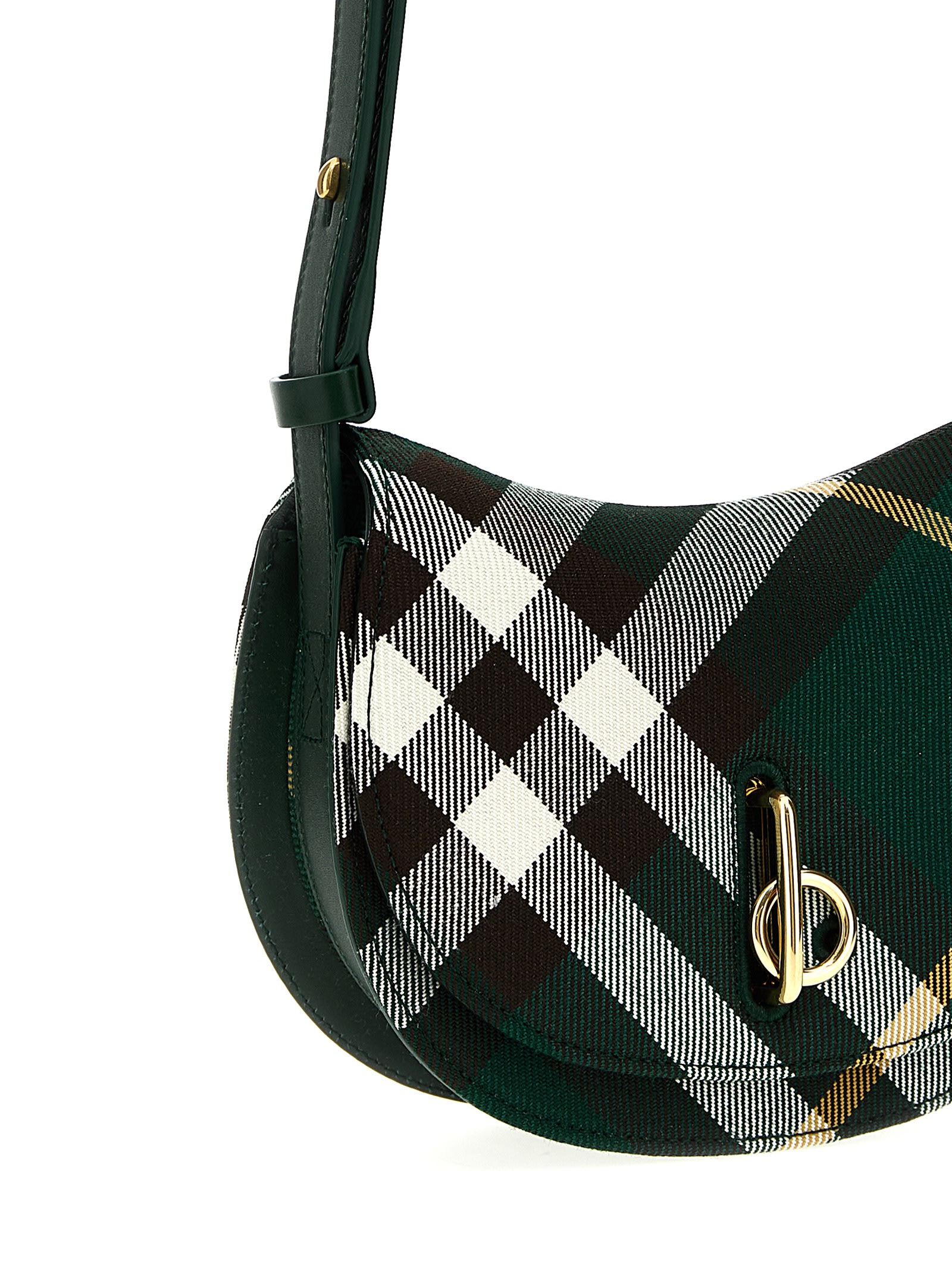Shop Burberry Rocking Horse Mini Shoulder Bag In Green