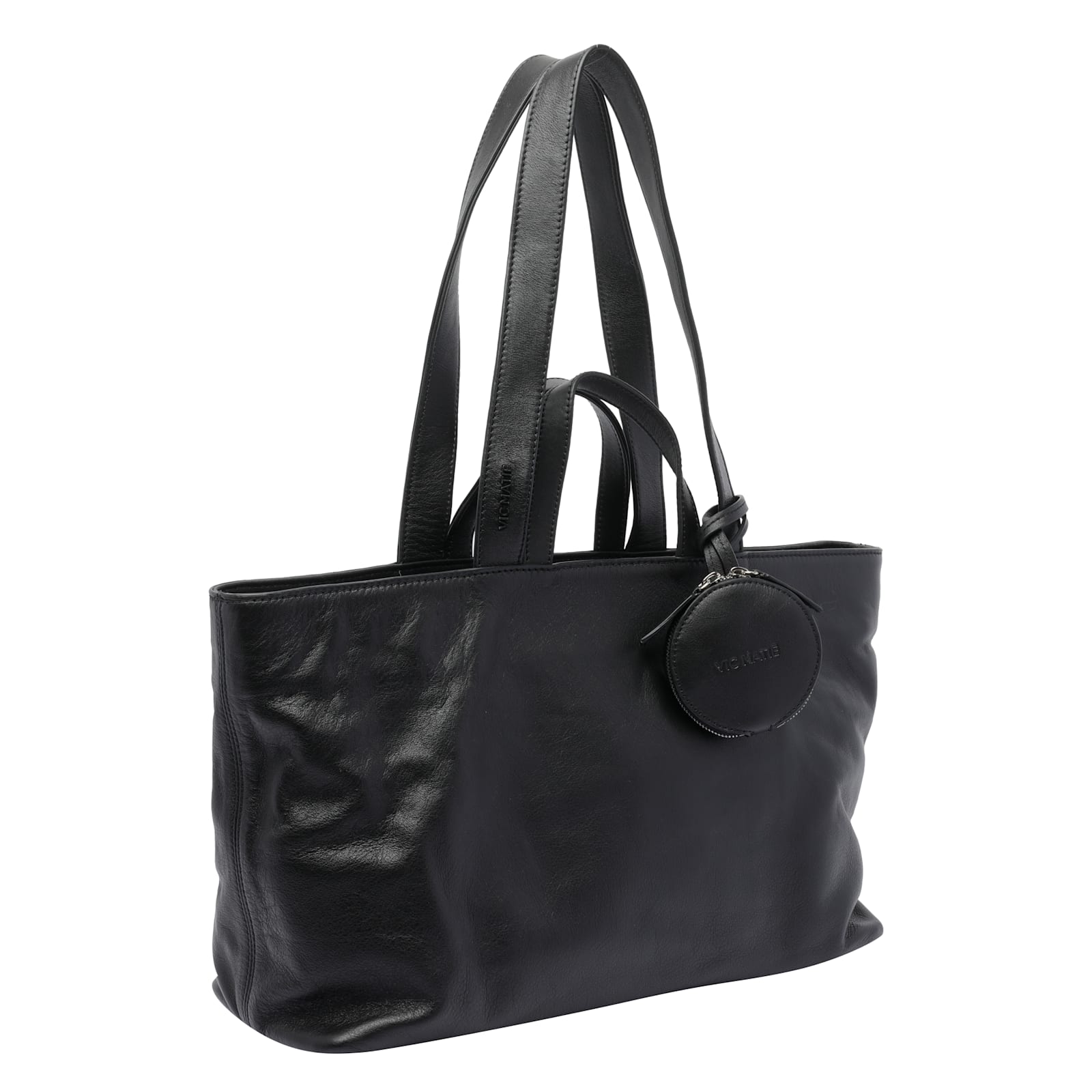 Vic Matie Heavy Handbag In Black