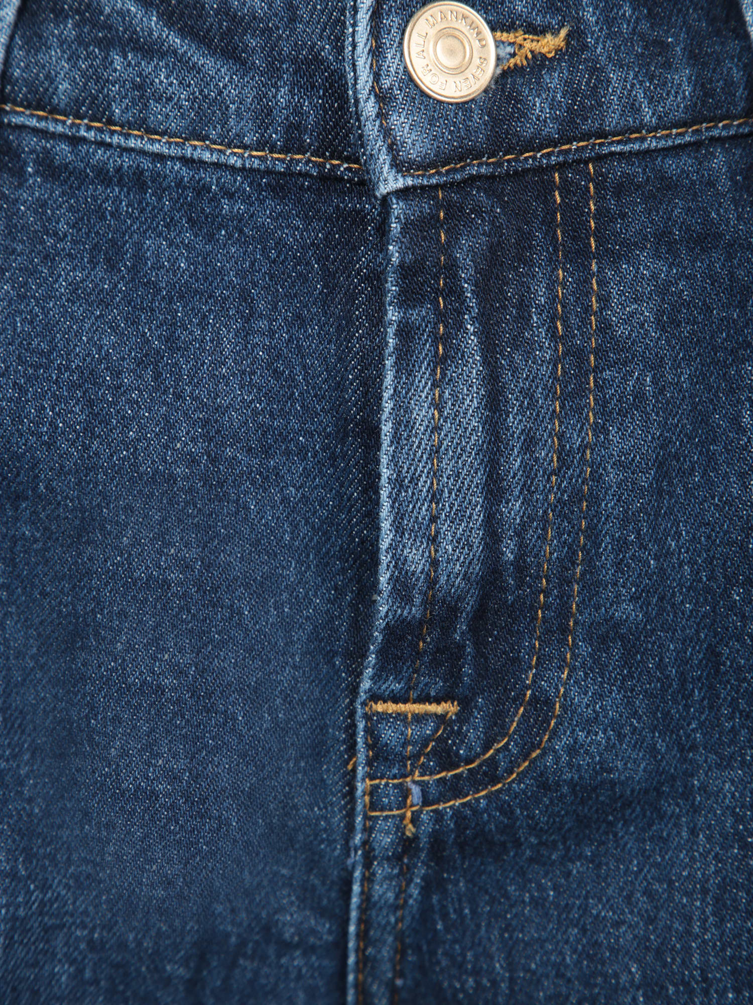7 For All Mankind Classic Straight-leg Mid-rise Blue Jeans In Blue