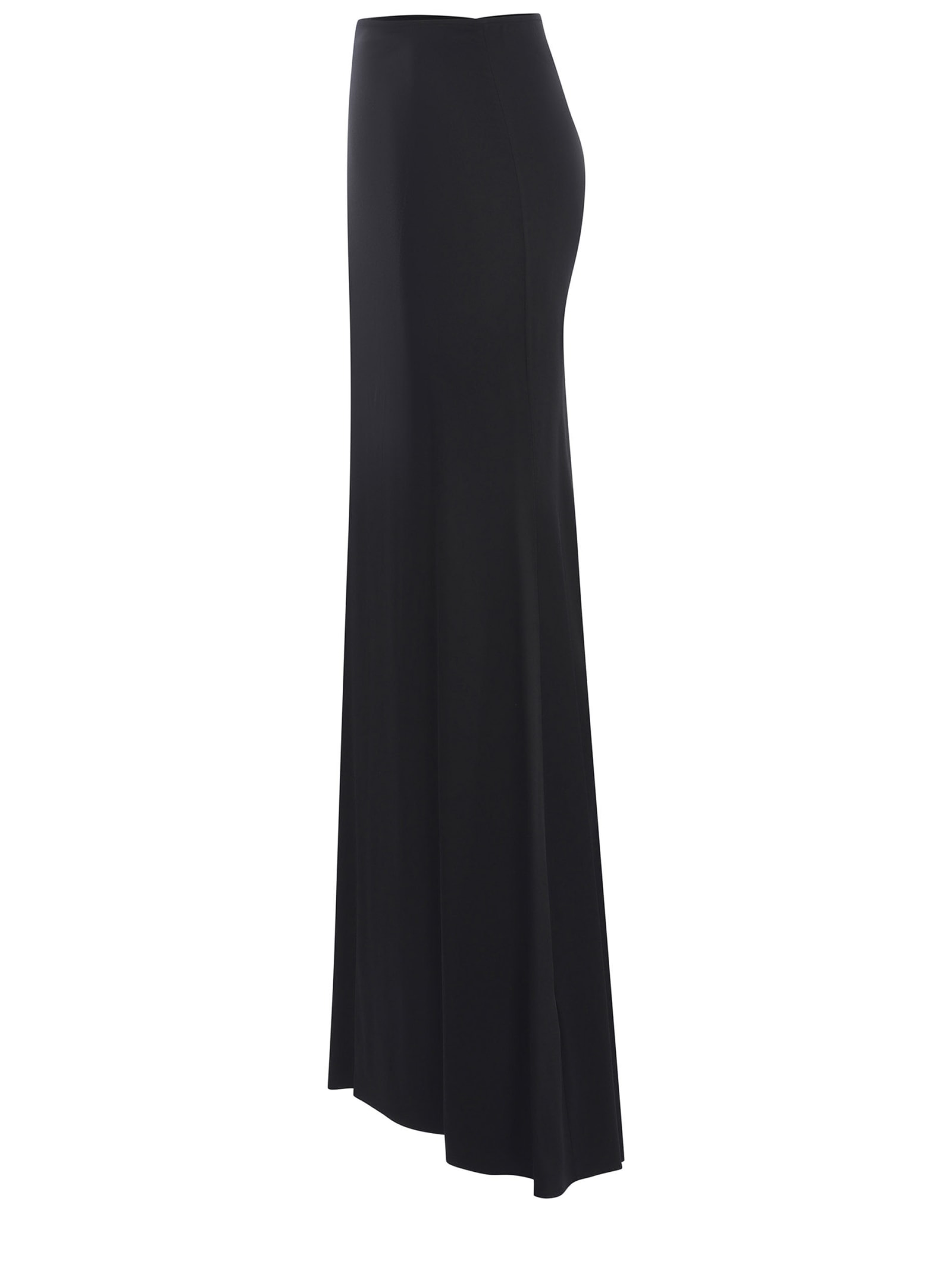 Shop Giuseppe Di Morabito Long Skirt  Made Of Satin In Black