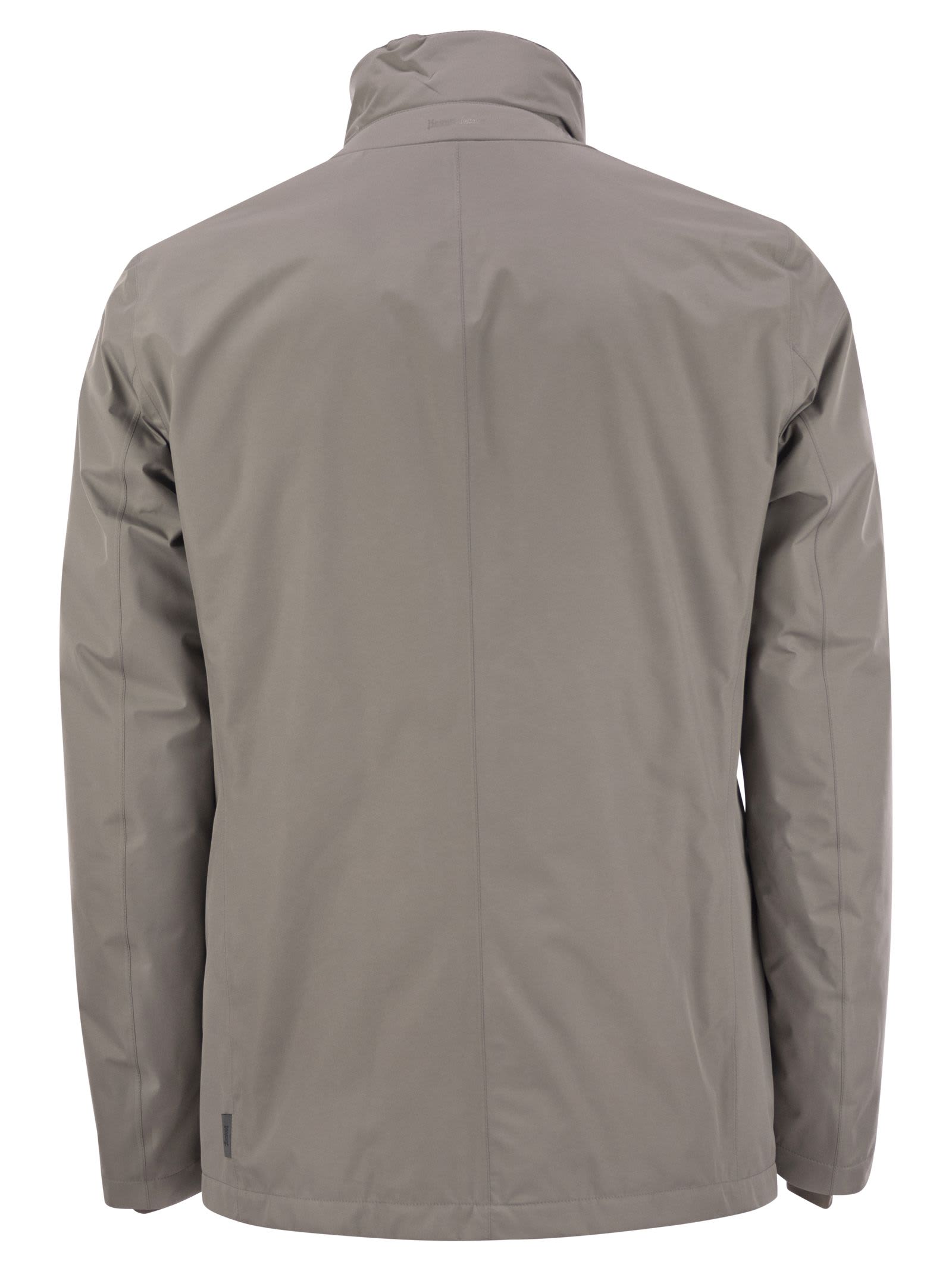 Herno 2-layer Goretex Laminar Blazer In Turtledove
