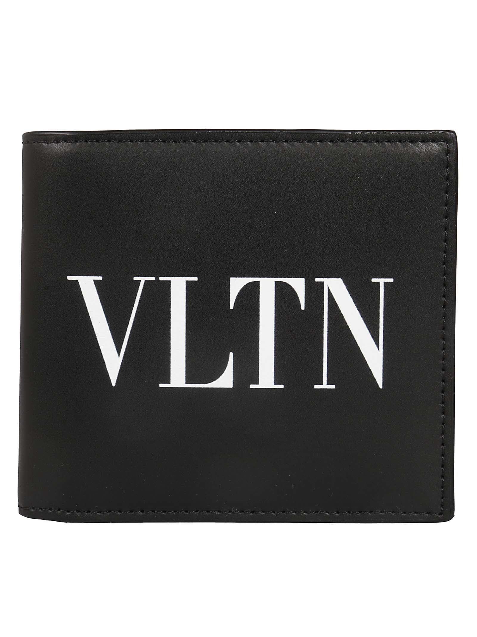 Shop Valentino Billfold Wallet Only Card Vltn In Ni Nero Bianco