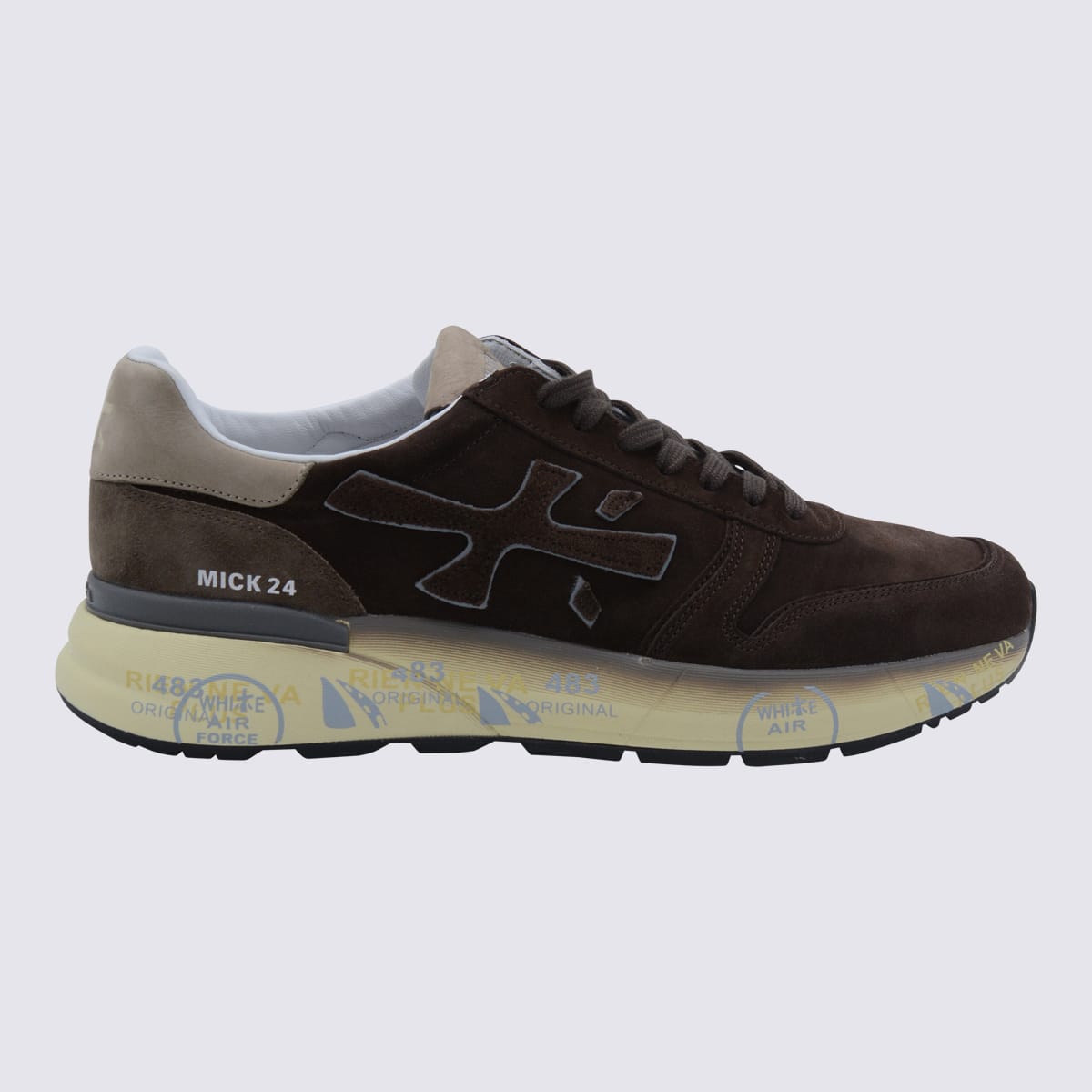 Premiata Mick Suede Leather Sneakers In Multi