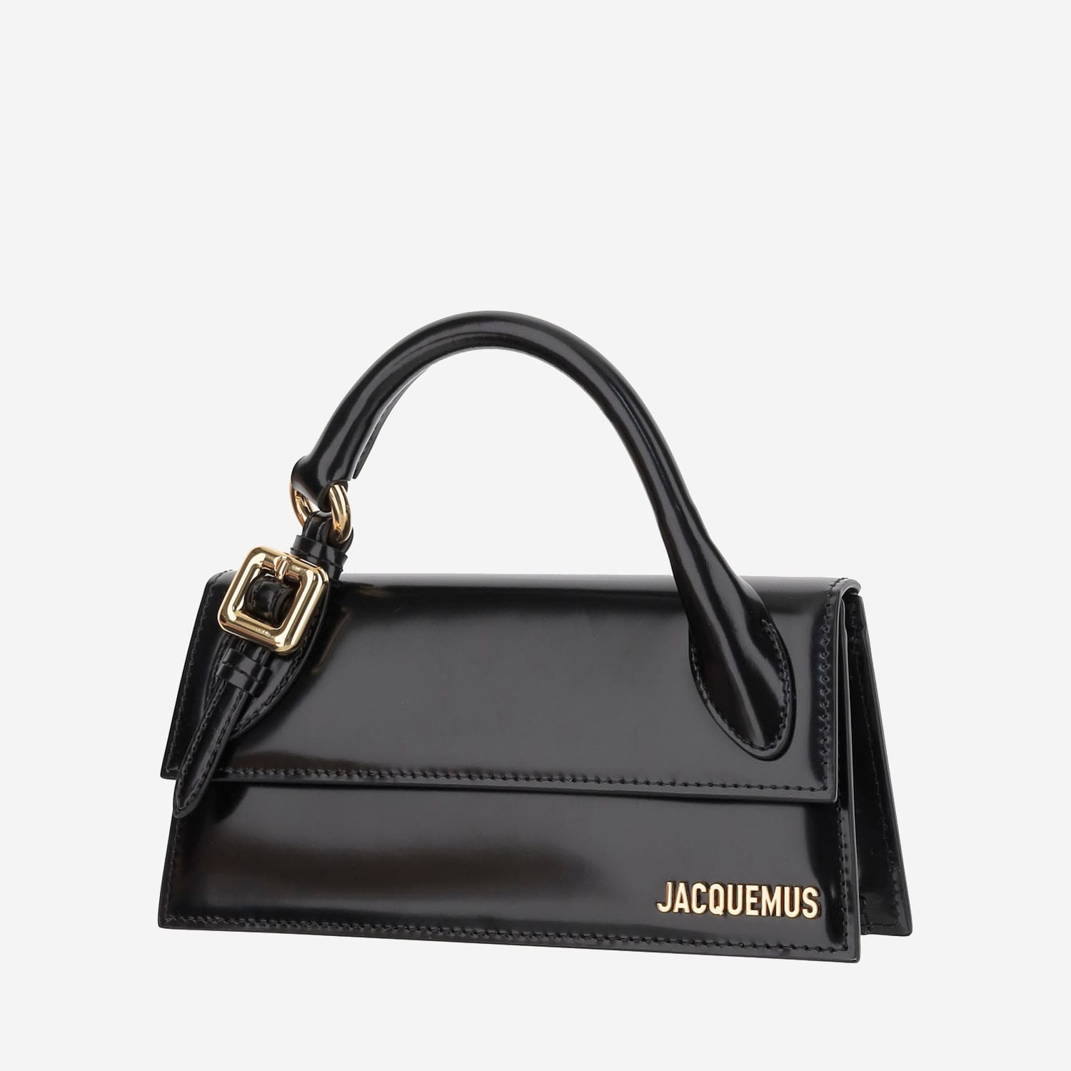 Jacquemus The Chiquito Leather Tote Bag In An Elongated Design In Black