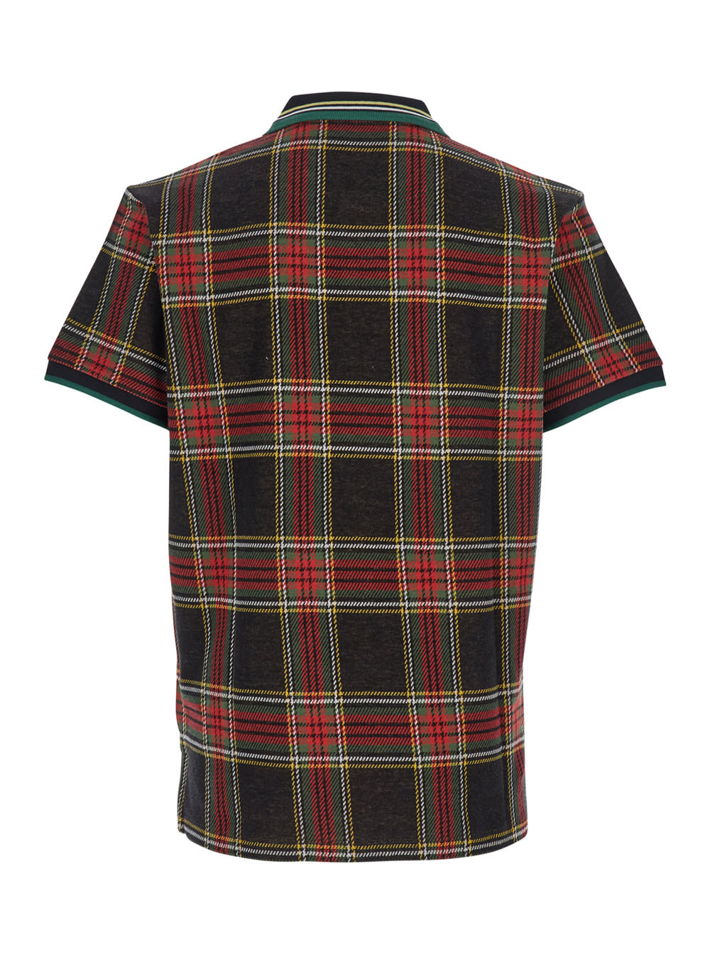 Vivienne Westwood Multicolor Polo Shirt With Orb Decoration On The Chest And All-over Tartan Motif In Cotton Man In Multi