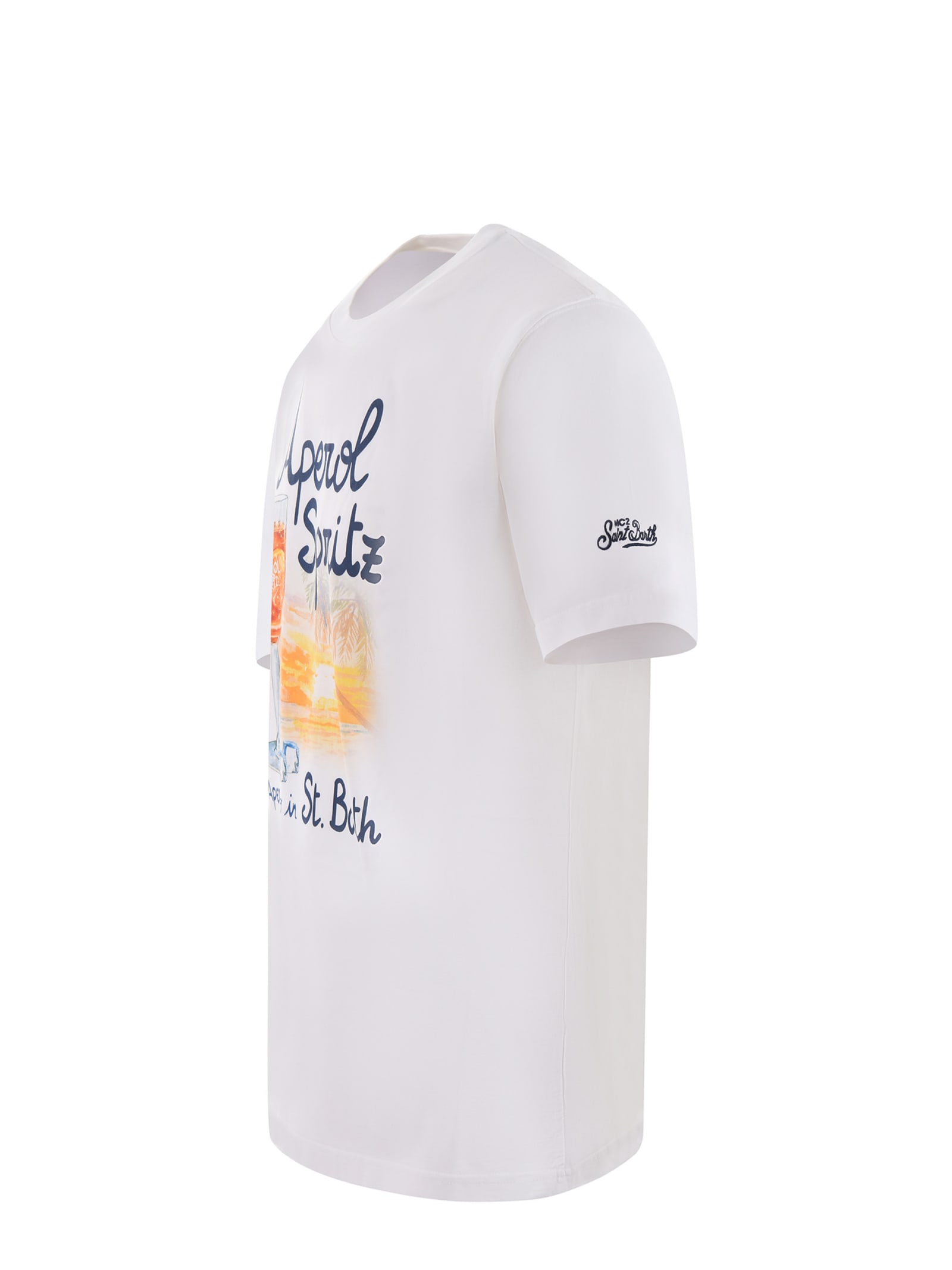 Shop Mc2 Saint Barth T-shirt  In Bianco
