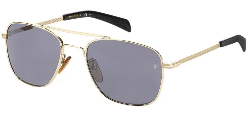 Shop Db Eyewear By David Beckham Aviator Frame Sunglasses In J5g/t4 Gold