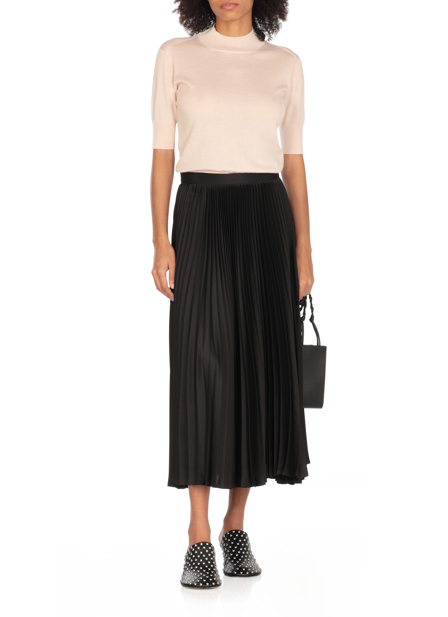Jil Sander Cashmere, Wool And Silk Sweater In Pink