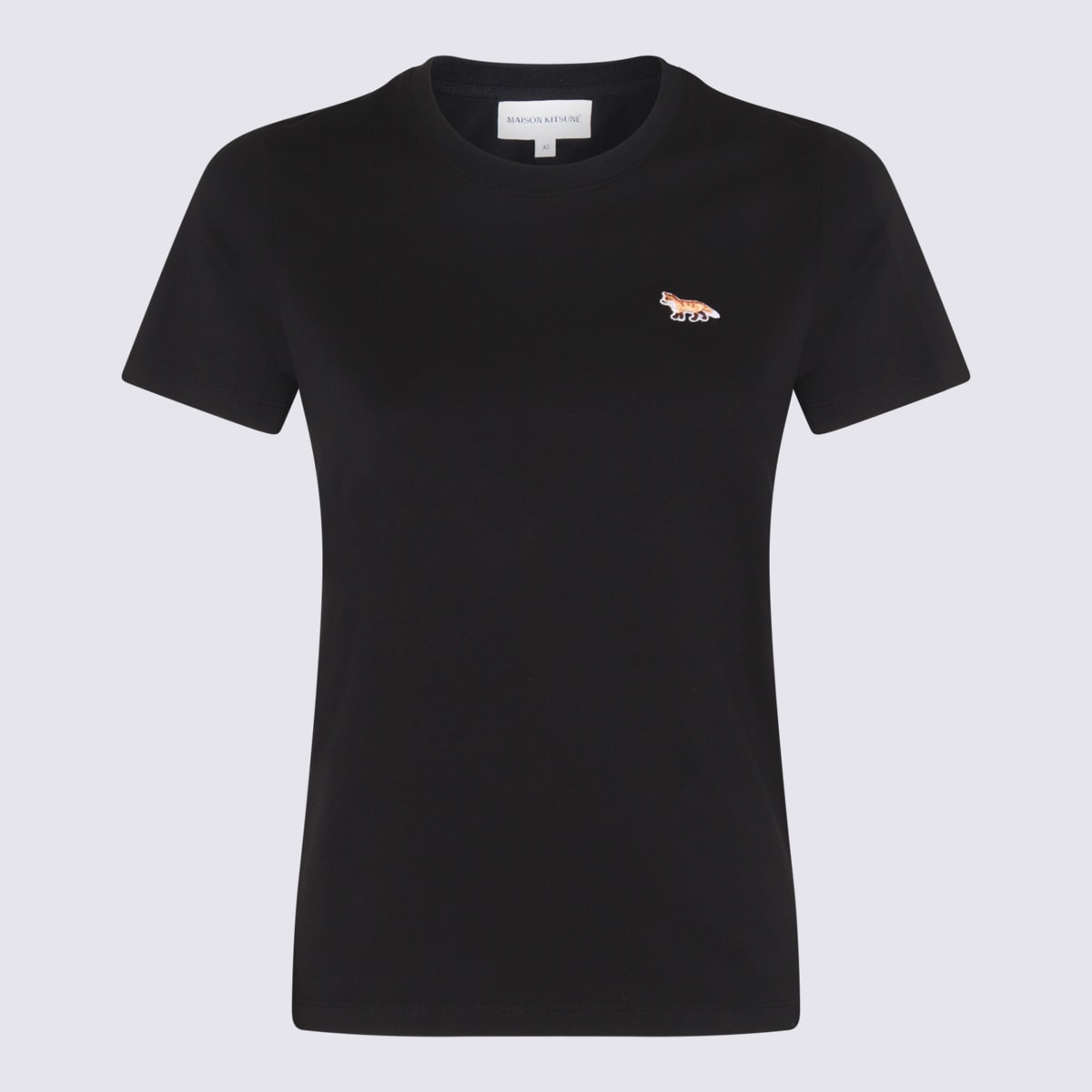 Maison Kitsuné Black Cotton T-shirt