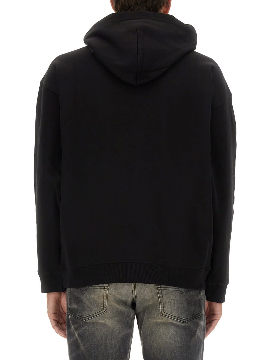 Shop Diesel Hoodie S-boxt-hood-d In Black