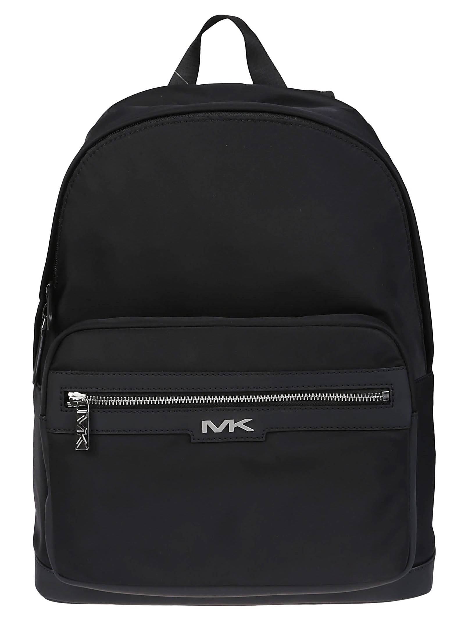 Michael Kors Logo-plaque Backpack In Black