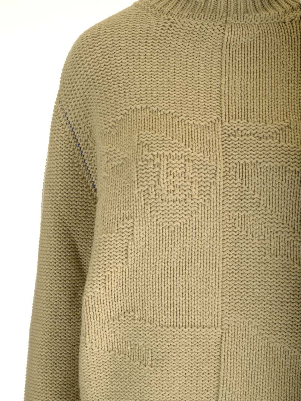 Shop Burberry Cashmere Turtleneck Sweater In Beige