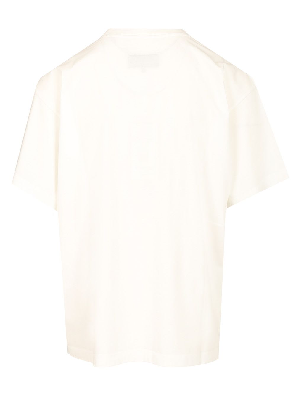 Mm6 Maison Margiela Numeric Signature Cotton T-shirt In White
