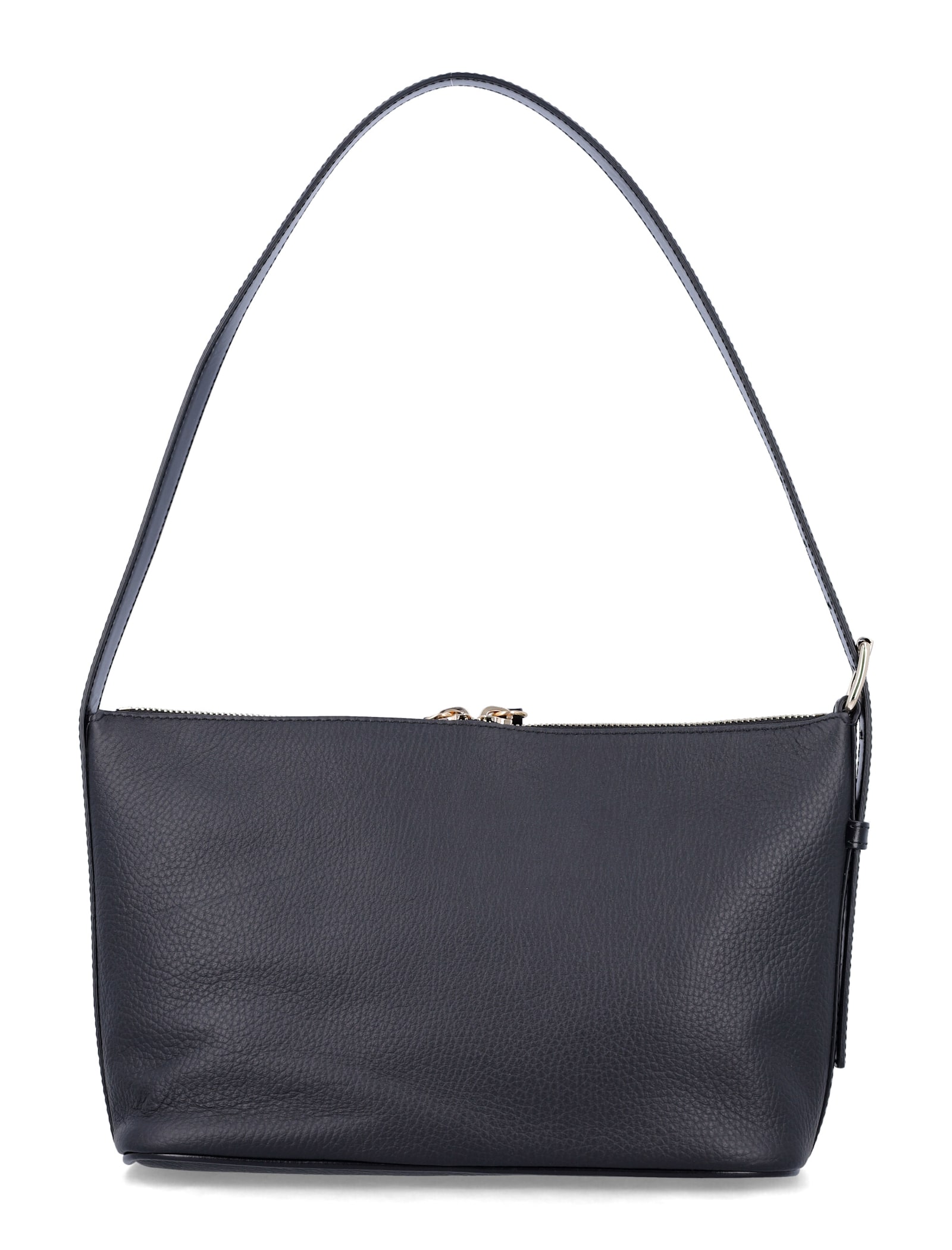 Apc A.p.c. Vera Grained Leather Shoulder Bag In Black