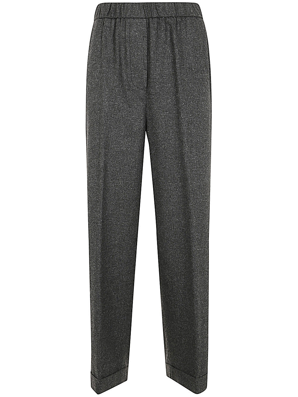 Shop Peserico Trousers In Graphite